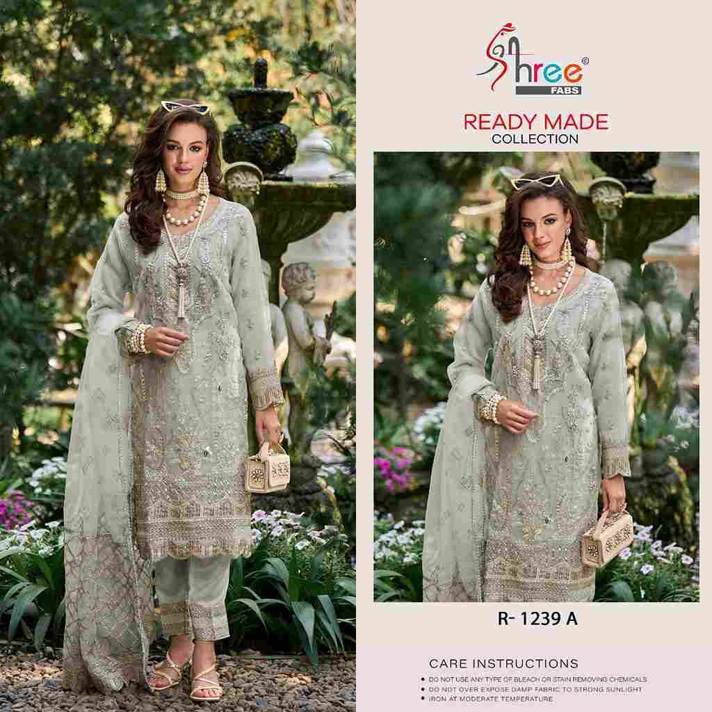 Shree Fabs Hit Design R-1239 Colours By Shree Fabs R-1239-A To R-1239-D Series Beautiful Pakistani Suits Stylish Fancy Colorful Party Wear & Occasional Wear Organza Embroidered Dresses At Wholesale Price