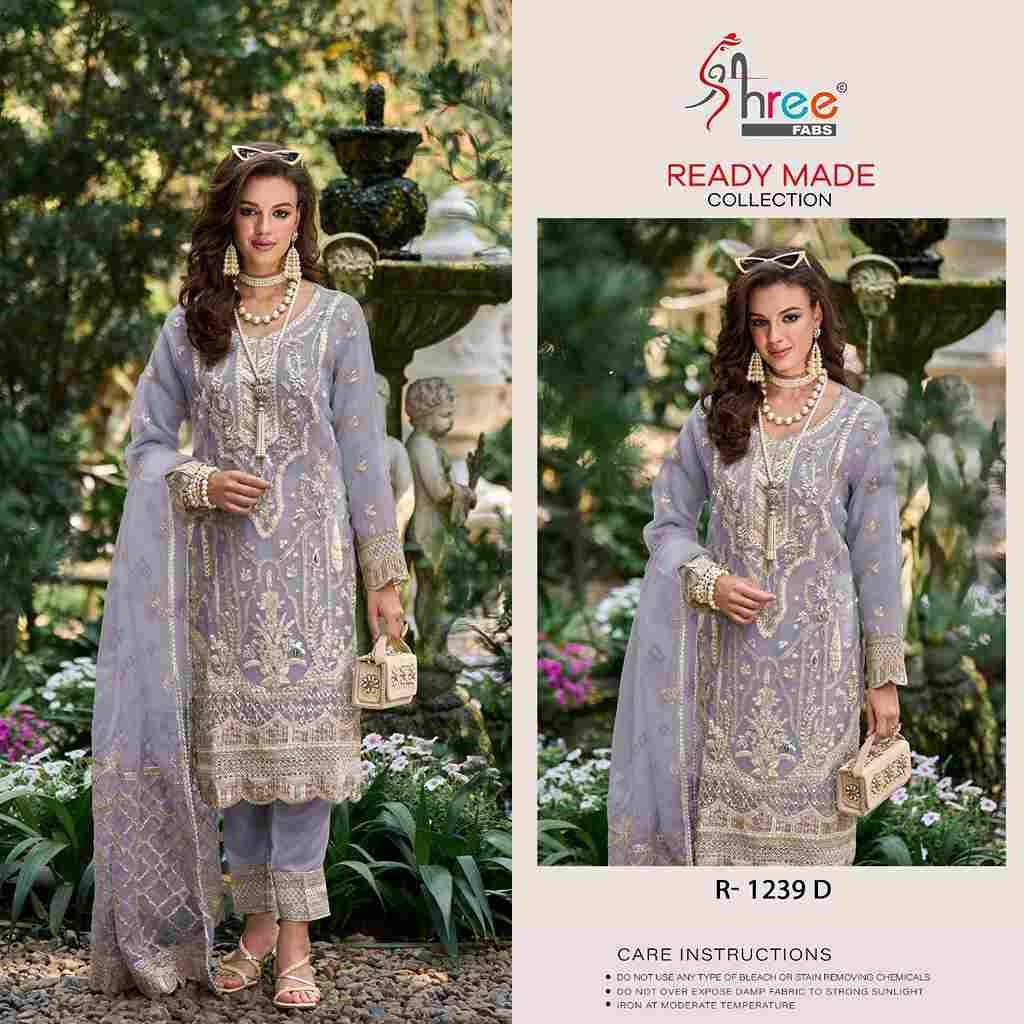 Shree Fabs Hit Design R-1239 Colours By Shree Fabs R-1239-A To R-1239-D Series Beautiful Pakistani Suits Stylish Fancy Colorful Party Wear & Occasional Wear Organza Embroidered Dresses At Wholesale Price