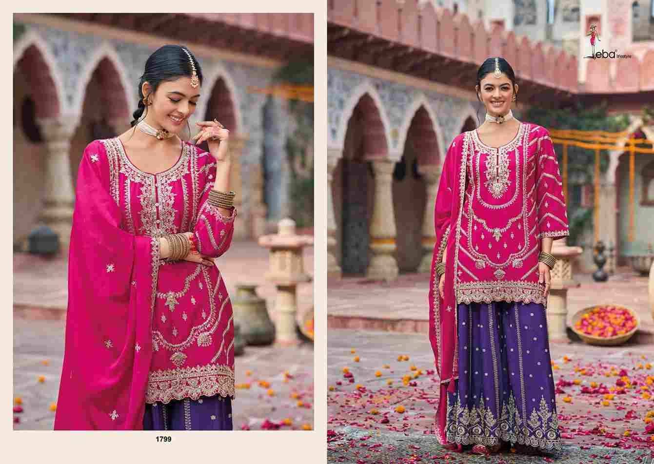 Kanak By Eba Lifestyle 1797 To 1799 Series Beautiful Festive Suits Colorful Stylish Fancy Casual Wear & Ethnic Wear Chinnon Embroidery Dresses At Wholesale Price