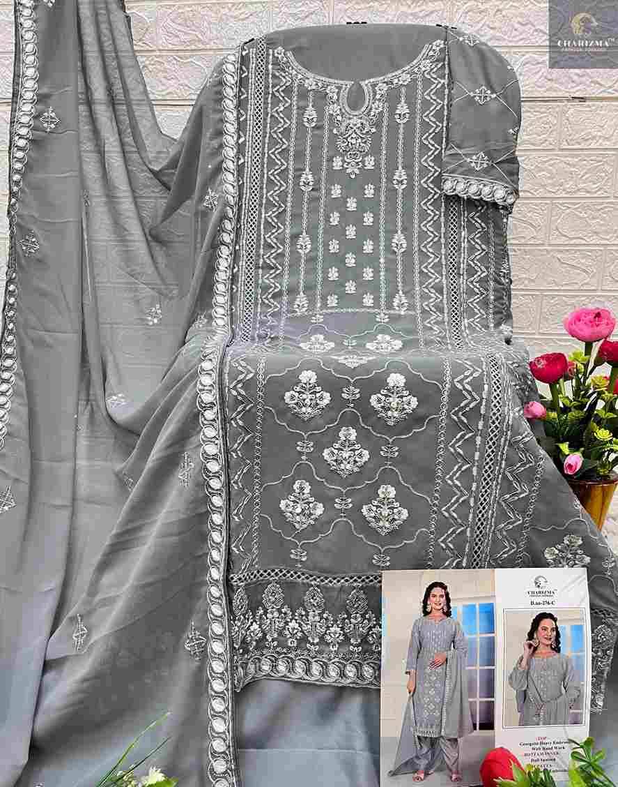 Charizma 276 Colours By Charizma Fashion 276-A To 276-D Series Beautiful Pakistani Suits Colorful Stylish Fancy Casual Wear & Ethnic Wear Soft Georgette Embroidered Dresses At Wholesale Price