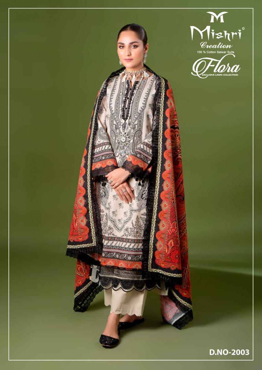 Flora Vol-2 By Mishri 2001 To 2006 Series Beautiful Suits Stylish Colorful Fancy Casual Wear & Ethnic Wear Lawn Cotton Print Dresses At Wholesale Price