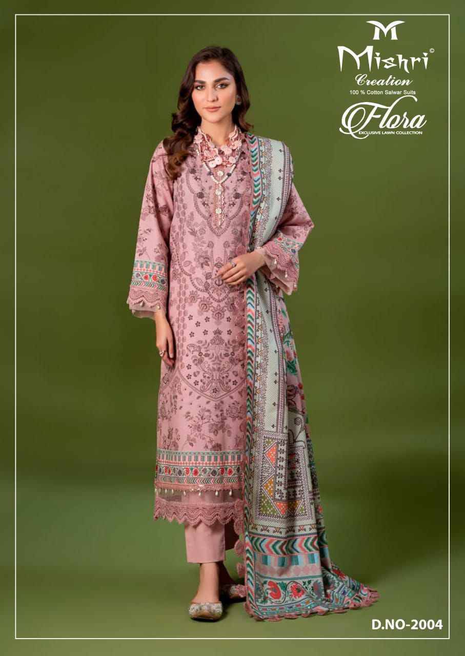 Flora Vol-2 By Mishri 2001 To 2006 Series Beautiful Suits Stylish Colorful Fancy Casual Wear & Ethnic Wear Lawn Cotton Print Dresses At Wholesale Price