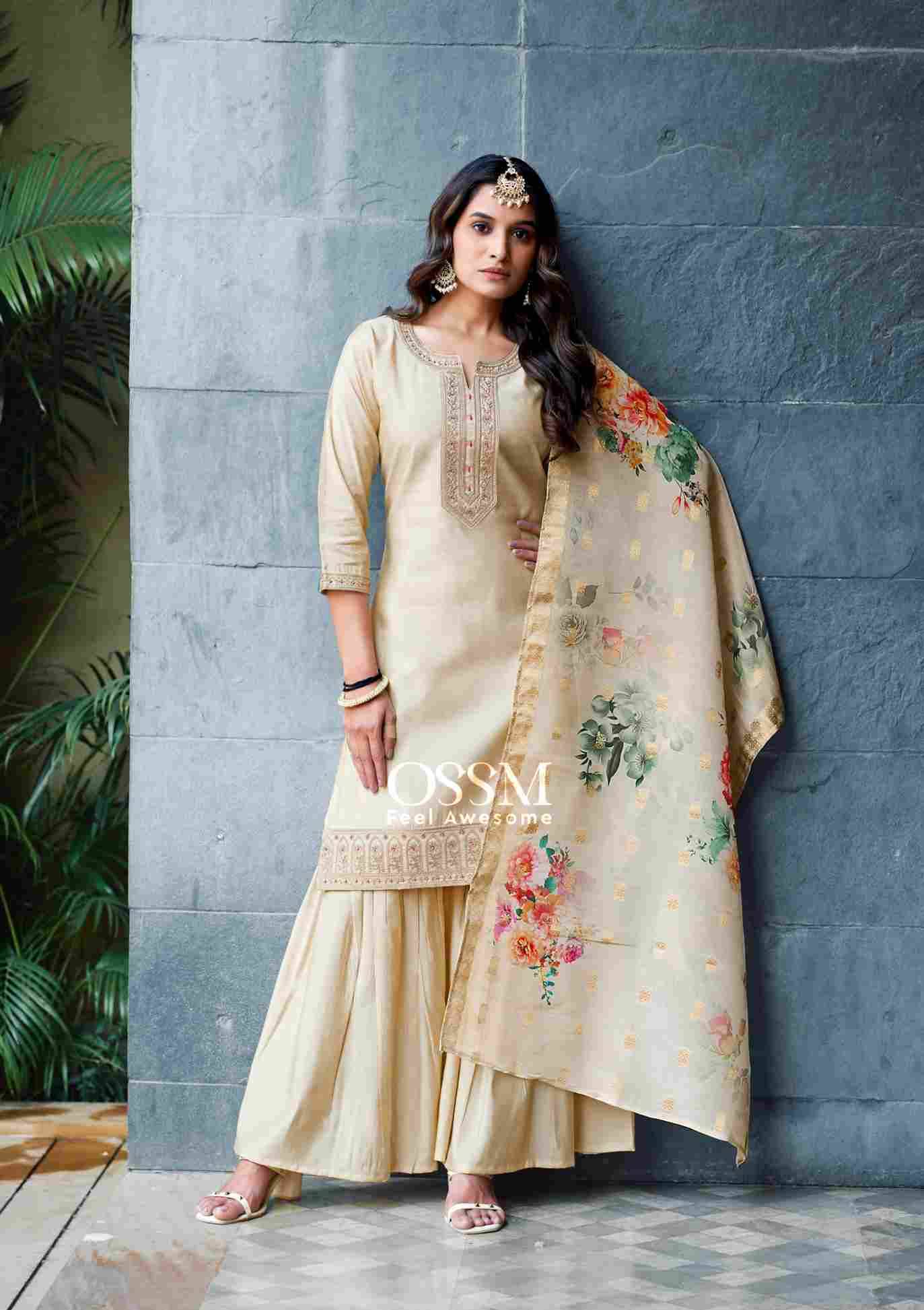 Mannat By Ossm 1001 To 1006 Series Beautiful Stylish Festive Suits Fancy Colorful Casual Wear & Ethnic Wear & Ready To Wear Pure Viscose Silk Dresses At Wholesale Price