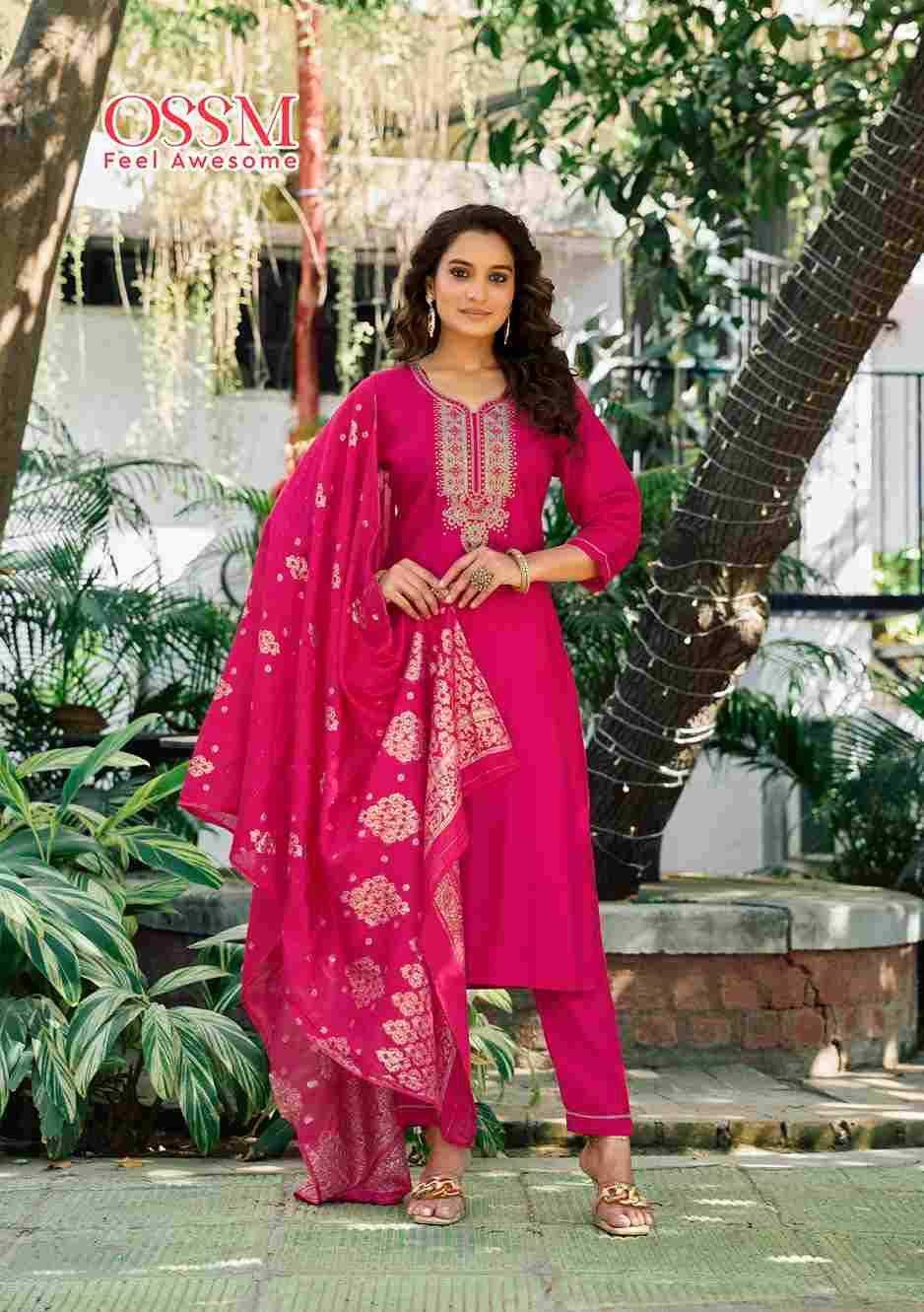 Nargis Vol-2 By Ossm 2001 To 2006 Series Festive Suits Beautiful Fancy Colorful Stylish Party Wear & Occasional Wear Viscose Roman Print Dresses At Wholesale Price