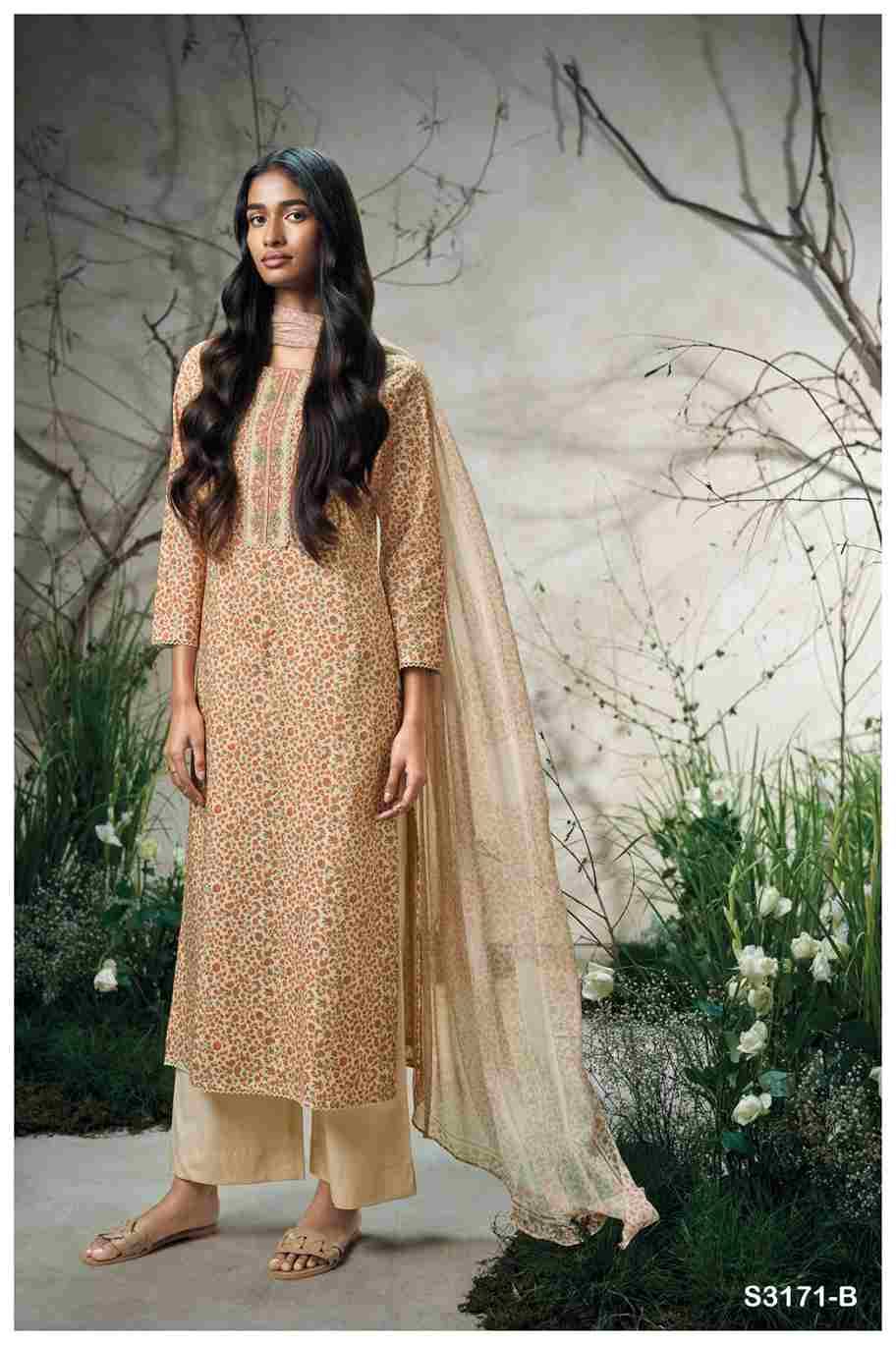 Denika-3171 By Ganga Fashion 3171-A To 3171-D Series Beautiful Festive Suits Colorful Stylish Fancy Casual Wear & Ethnic Wear Cotton Dresses At Wholesale Price