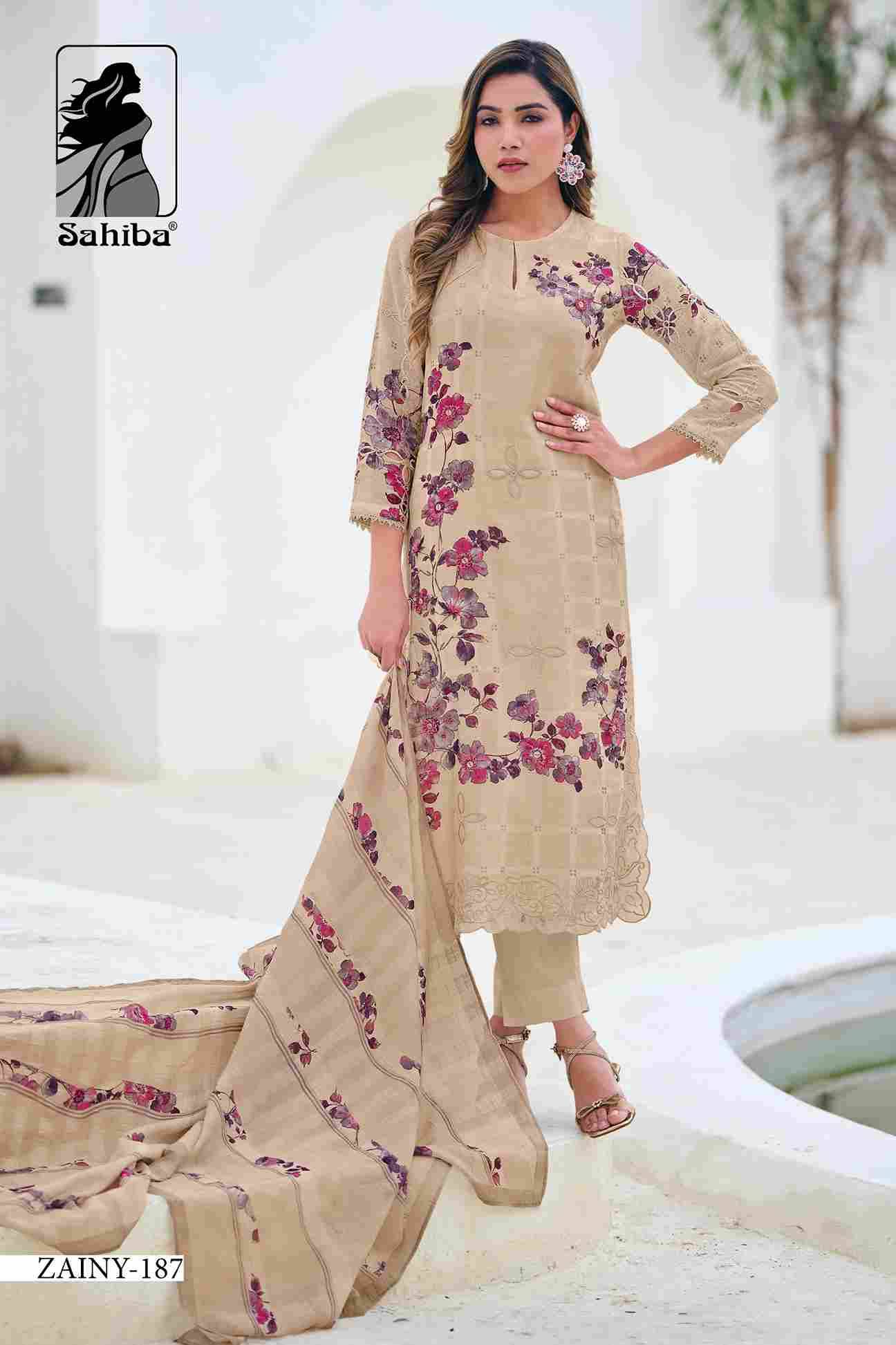 Zainy By Sahiba Fabrics Beautiful Festive Suits Colorful Stylish Fancy Casual Wear & Ethnic Wear Pure Linen Dresses At Wholesale Price