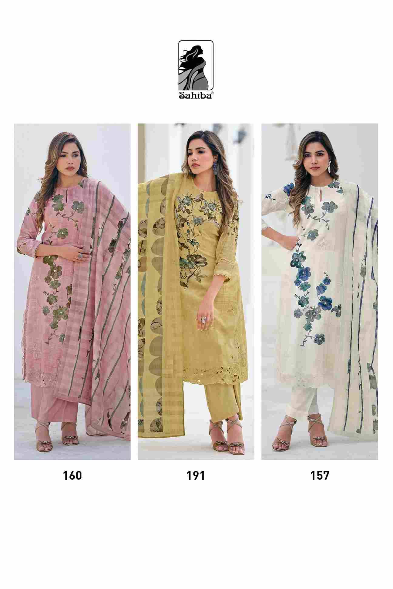 Zainy By Sahiba Fabrics Beautiful Festive Suits Colorful Stylish Fancy Casual Wear & Ethnic Wear Pure Linen Dresses At Wholesale Price