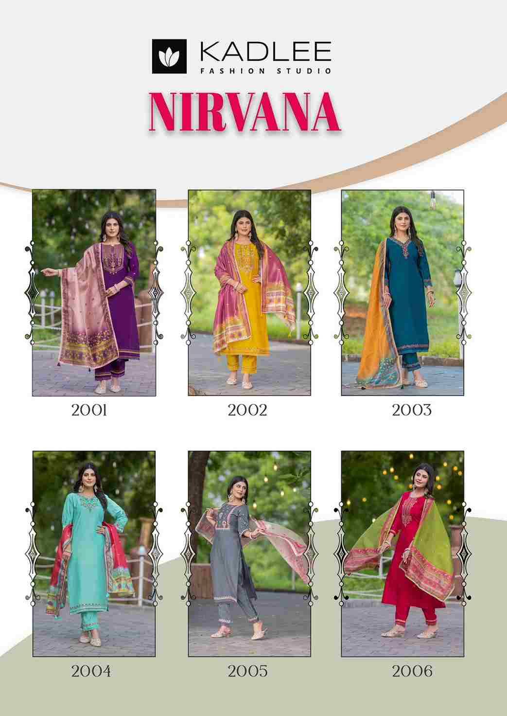 Nirvana By Kadlee 2001 To 2006 Series Beautiful Festive Suits Colorful Stylish Fancy Casual Wear & Ethnic Wear Viscose Print Dresses At Wholesale Price