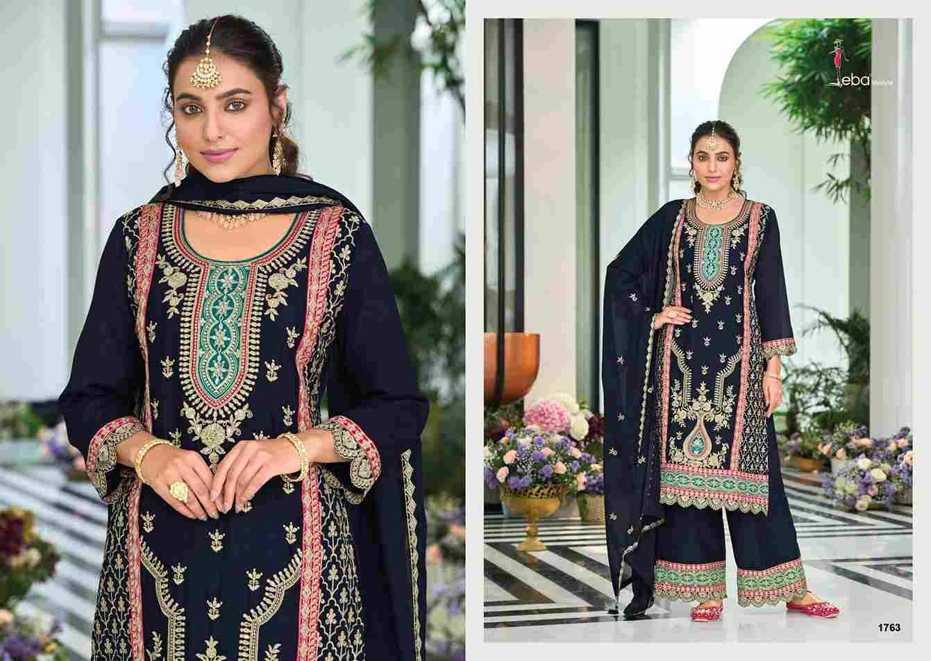 Zohra By Eba Lifestyle 1763 To 1765 Series Beautiful Festive Suits Colorful Stylish Fancy Casual Wear & Ethnic Wear Chinnon Embroidery Dresses At Wholesale Price