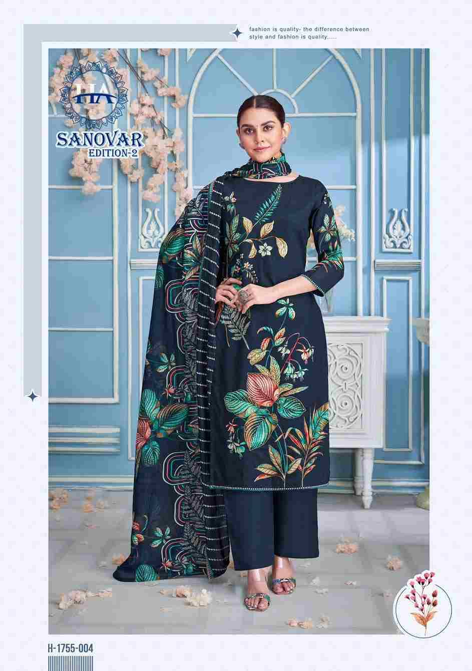 Sanovar Vol-2 By Harshit Fashion Hub 1755-001 To 1755-006 Series Beautiful Festive Suits Stylish Fancy Colorful Casual Wear & Ethnic Wear Pure Jam Cotton Print Dresses At Wholesale Price