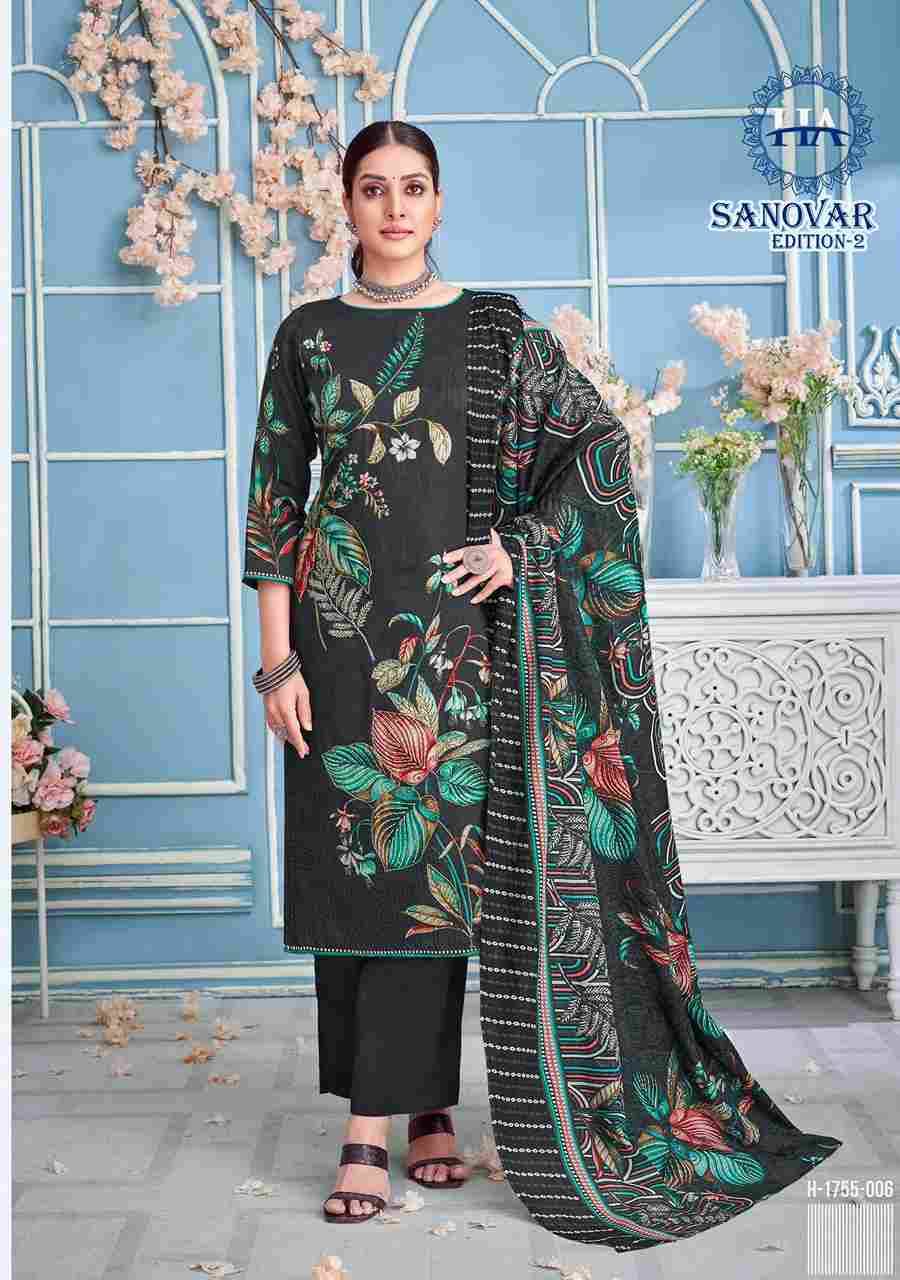 Sanovar Vol-2 By Harshit Fashion Hub 1755-001 To 1755-006 Series Beautiful Festive Suits Stylish Fancy Colorful Casual Wear & Ethnic Wear Pure Jam Cotton Print Dresses At Wholesale Price