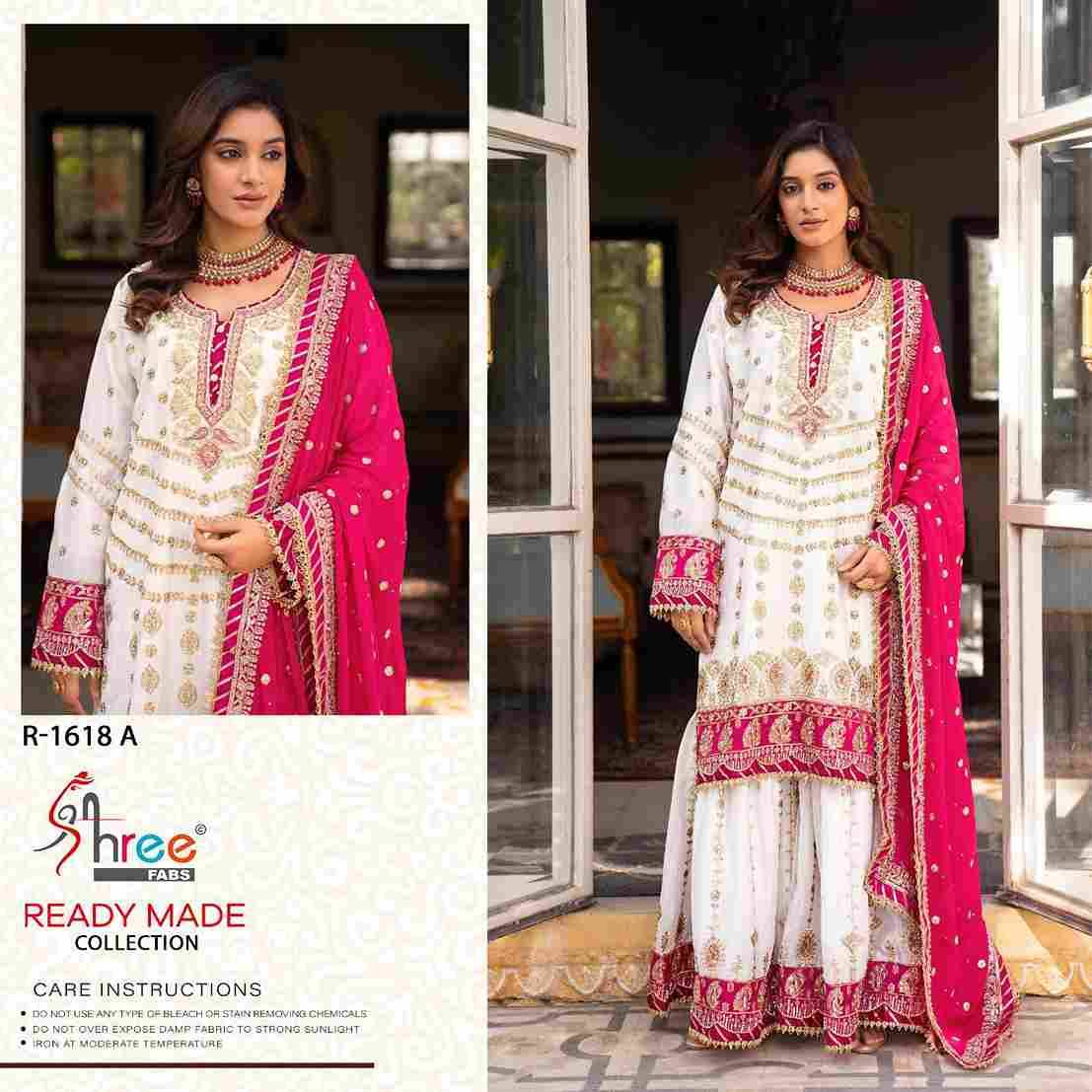 Shree Fabs Hit Design R-1618 Colours By Shree Fabs R-1618-A To R-1618-D Series Designer Pakistani Suits Collection Beautiful Stylish Fancy Colorful Party Wear & Occasional Wear Chinnon Dresses At Wholesale Price