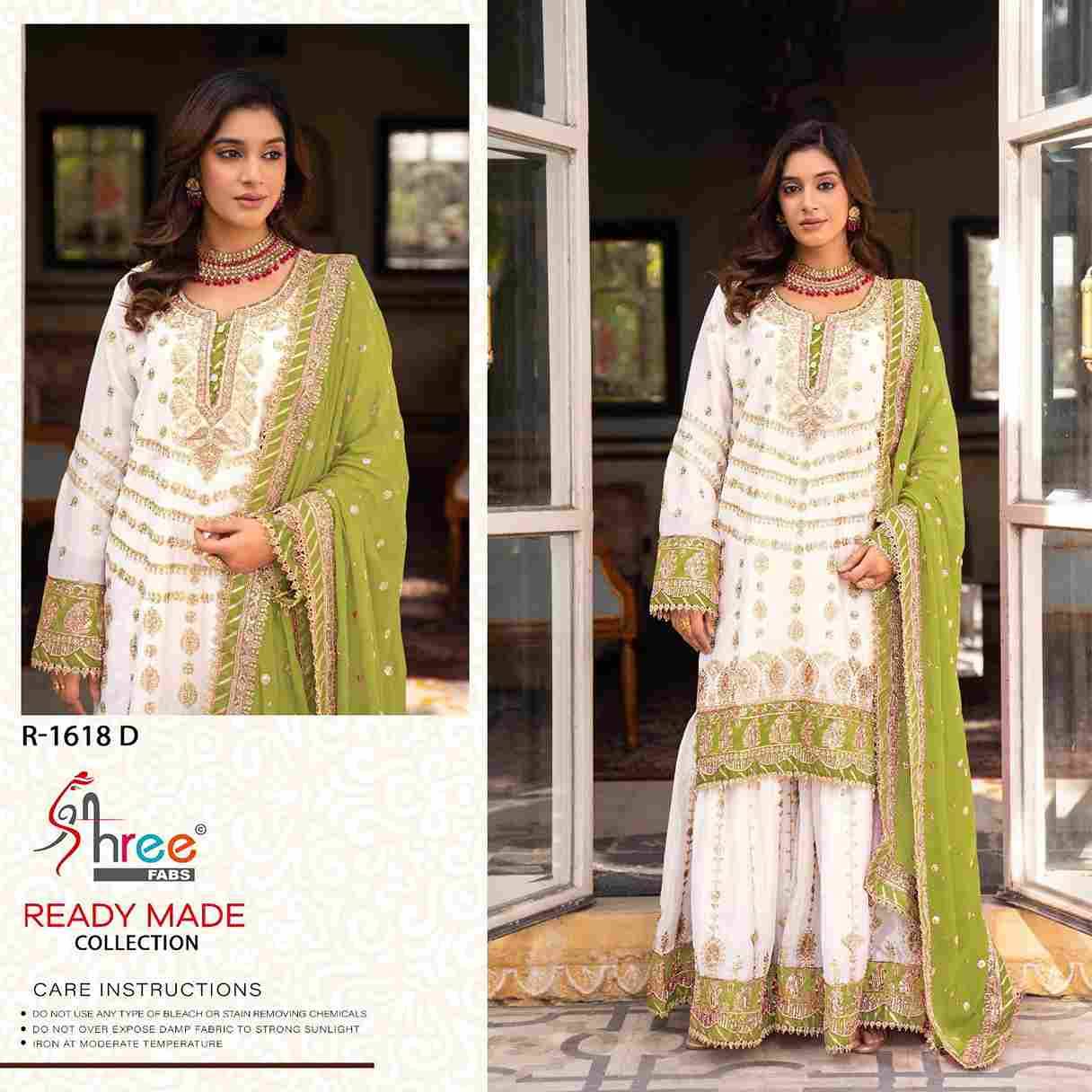 Shree Fabs Hit Design R-1618 Colours By Shree Fabs R-1618-A To R-1618-D Series Designer Pakistani Suits Collection Beautiful Stylish Fancy Colorful Party Wear & Occasional Wear Chinnon Dresses At Wholesale Price