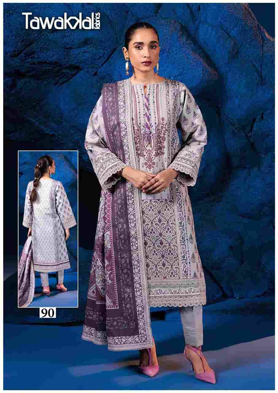 Mehroz Vol-9 By Tawakkal Fab 81 To 90 Series Designer Festive Suits Beautiful Stylish Fancy Colorful Party Wear & Occasional Wear Pure Cotton Dresses At Wholesale Price