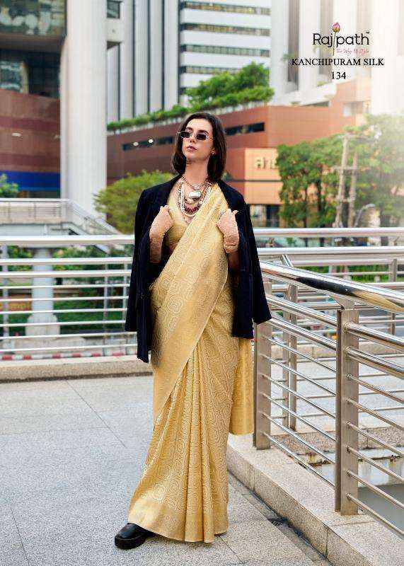 Butterscotch By Rajpath 131 To 136 Series Indian Traditional Wear Collection Beautiful Stylish Fancy Colorful Party Wear & Occasional Wear Handloom Silk Sarees At Wholesale Price