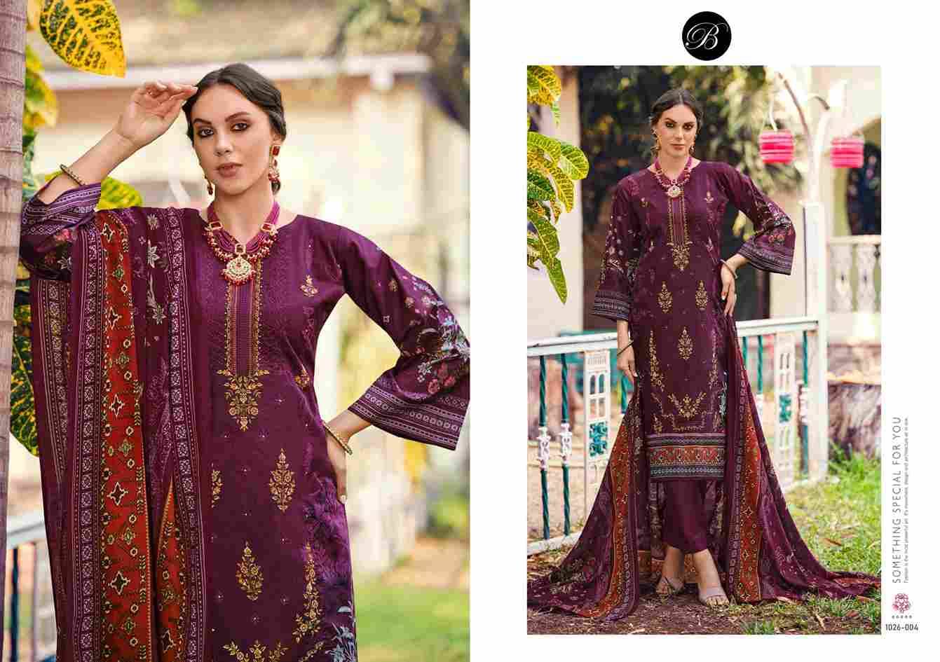 Chevron By Belliza 1026-001 To 1026-004 Series Beautiful Festive Suits Stylish Fancy Colorful Casual Wear & Ethnic Wear Pure Cotton Print Dresses At Wholesale Price