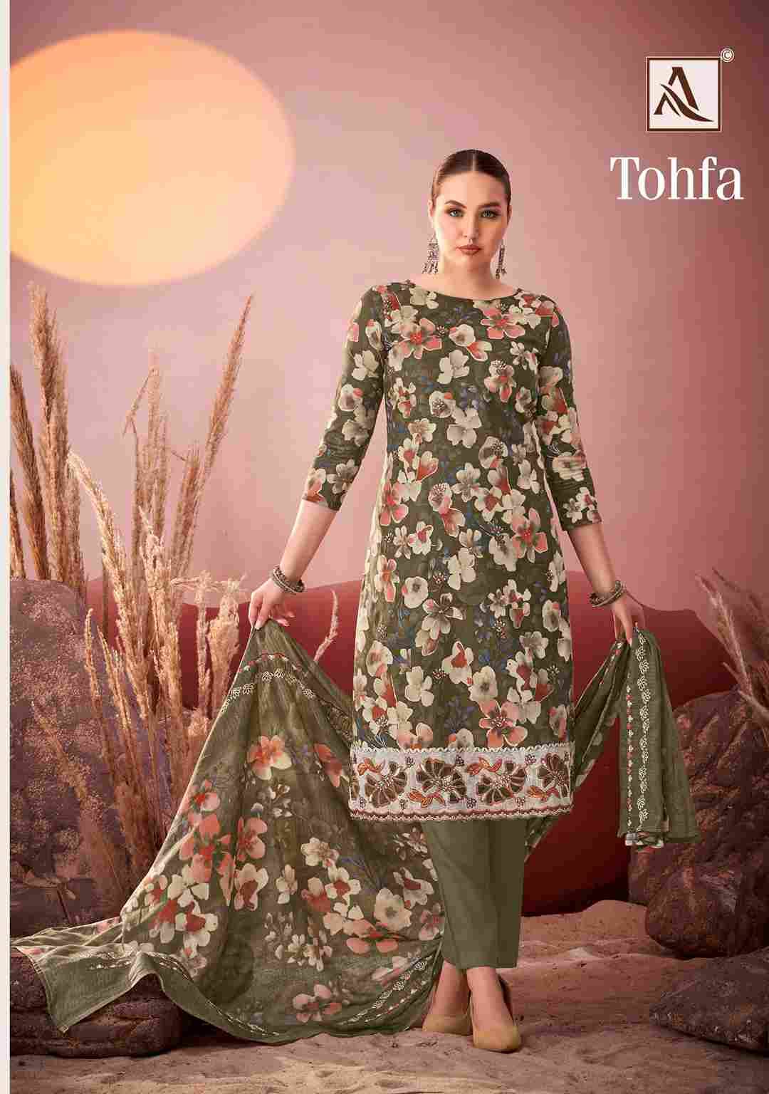 Tohfa By Alok Suit 1736-001 To 1736-006 Series Beautiful Festive Suits Colorful Stylish Fancy Casual Wear & Ethnic Wear Pure Cambric Print With Embroidered Dresses At Wholesale Price