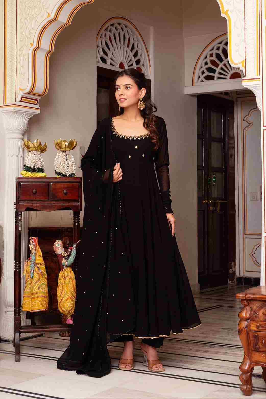 5822 By Fashid Wholesale Beautiful Festive Suits Colorful Stylish Fancy Casual Wear & Ethnic Wear Faux Georgette Dresses At Wholesale Price