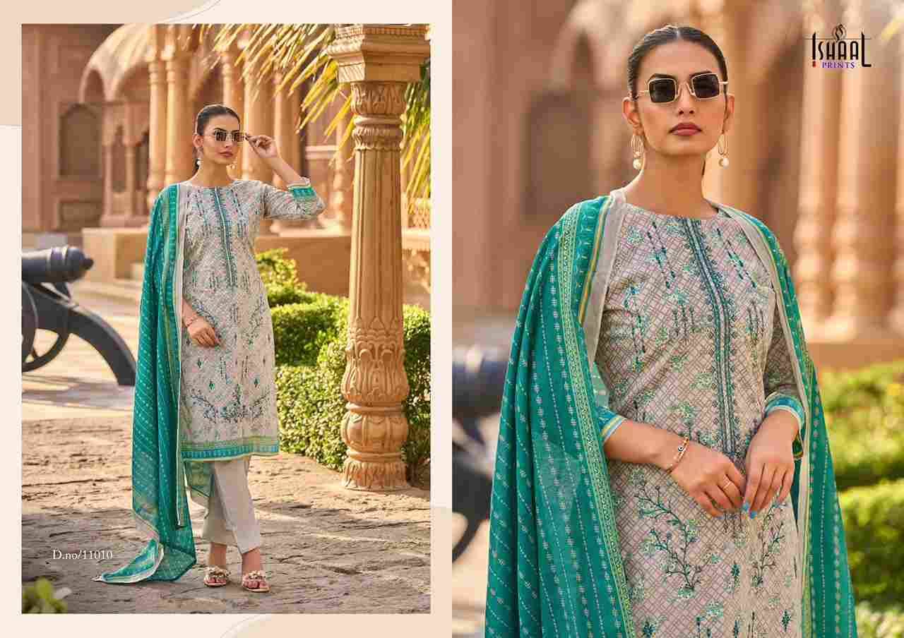 Embroidered Vol-11 By Ishaal Prints 11001 To 11010 Series Beautiful Suits Colorful Stylish Fancy Casual Wear & Ethnic Wear Pure Lawn Printed Dresses At Wholesale Price