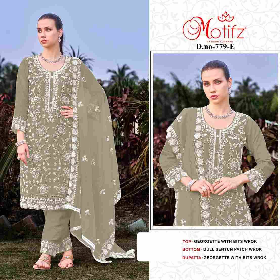 Motifz Hit Design 779 Colours Vol-2 By Motifz 779-E To 779-H Series Beautiful Pakistani Suits Colorful Stylish Fancy Casual Wear & Ethnic Wear Georgette Dresses At Wholesale Price