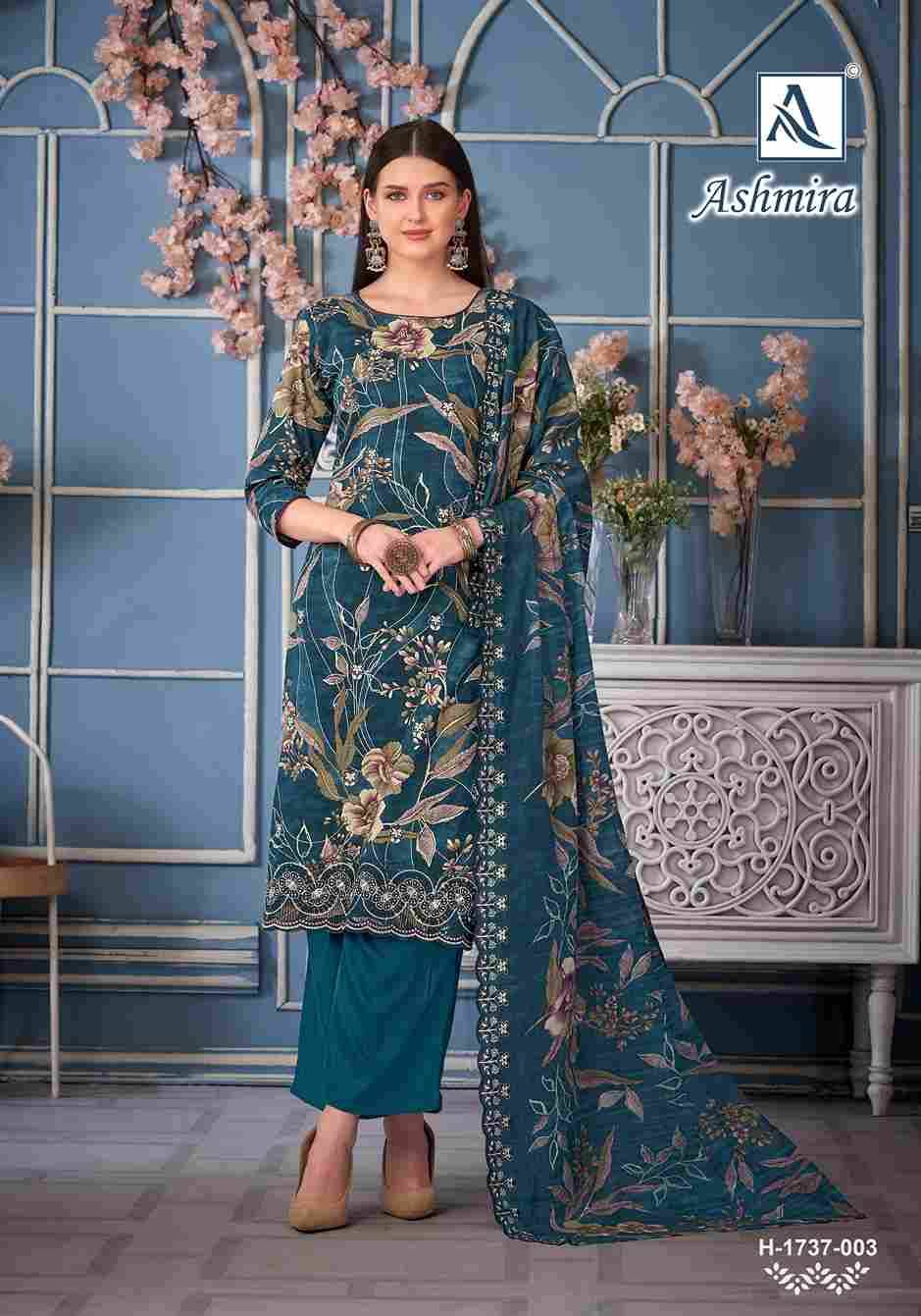 Ashmira By Alok Suit 1737-001 To 1737-006 Series Beautiful Festive Suits Colorful Stylish Fancy Casual Wear & Ethnic Wear Pure Cambric Print With Embroidered Dresses At Wholesale Price