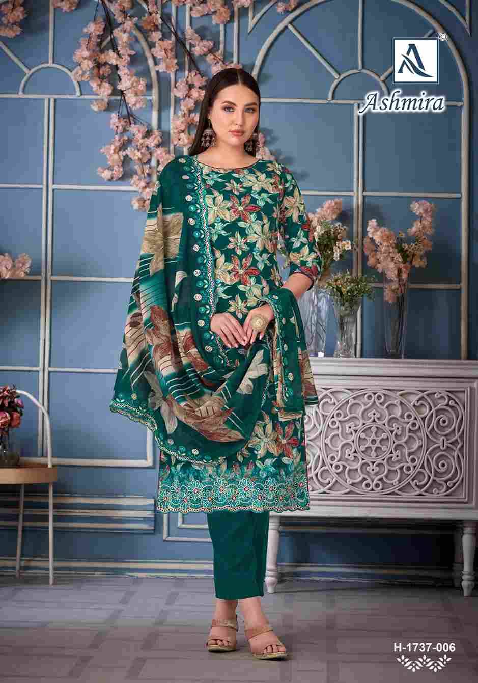 Ashmira By Alok Suit 1737-001 To 1737-006 Series Beautiful Festive Suits Colorful Stylish Fancy Casual Wear & Ethnic Wear Pure Cambric Print With Embroidered Dresses At Wholesale Price