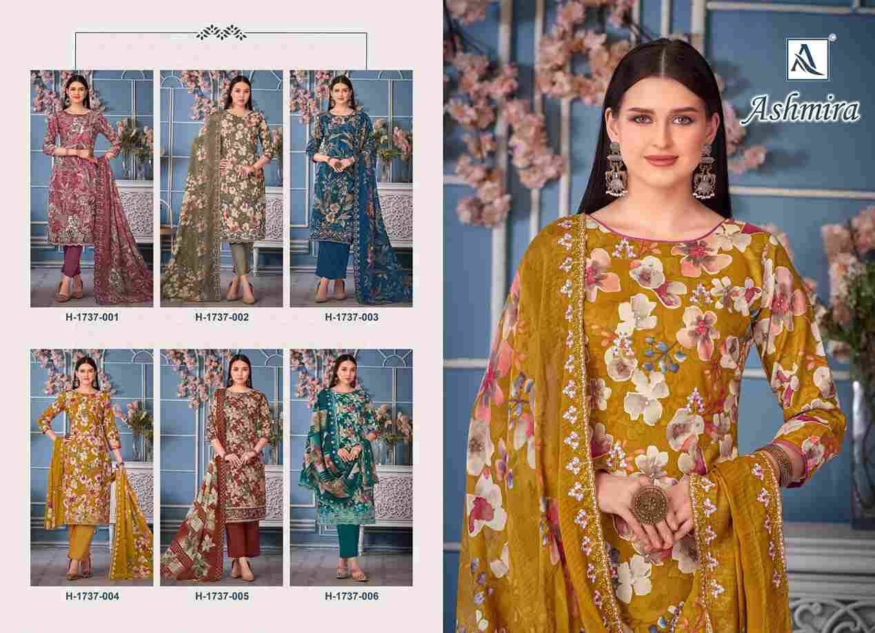 Ashmira By Alok Suit 1737-001 To 1737-006 Series Beautiful Festive Suits Colorful Stylish Fancy Casual Wear & Ethnic Wear Pure Cambric Print With Embroidered Dresses At Wholesale Price