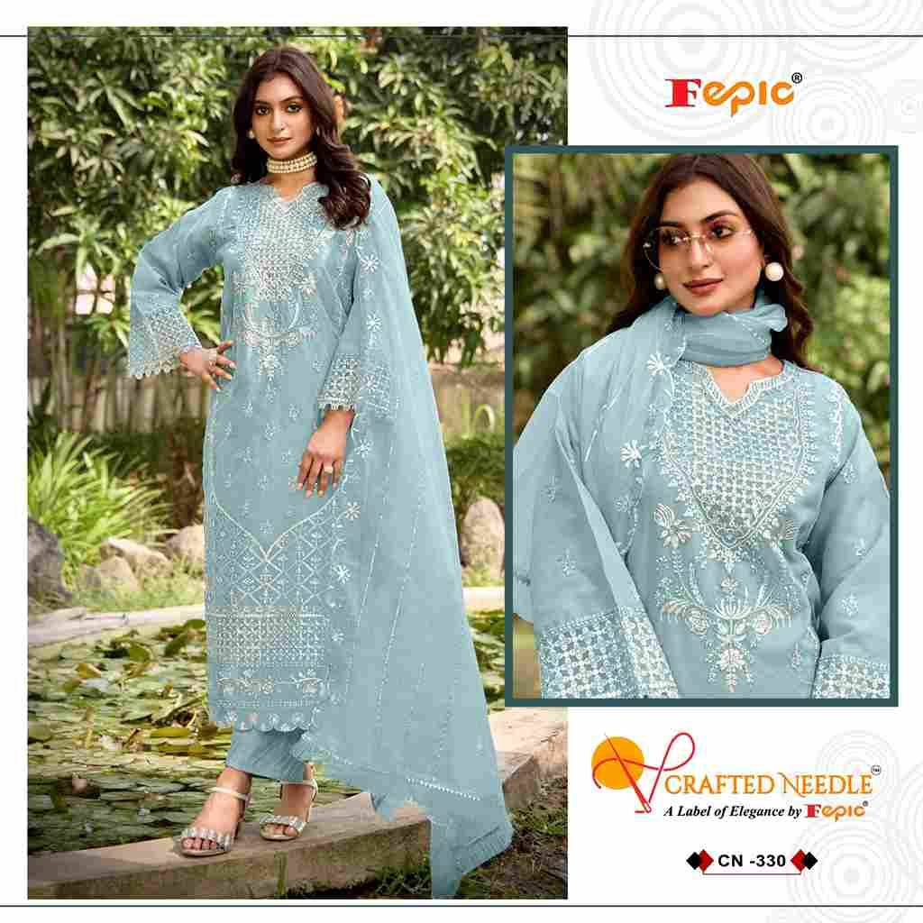 Fepic 330 Colours By Fepic 330-A To 330-C Series Beautiful Pakistani Suits Colorful Stylish Fancy Casual Wear & Ethnic Wear Organza Embroidered Dresses At Wholesale Price