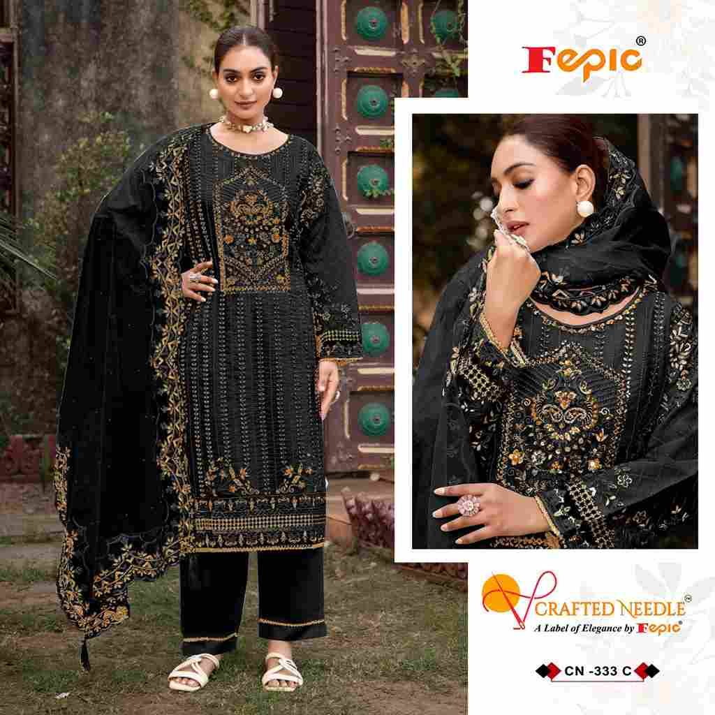 Fepic 333 Colours By Fepic 333-A To 333-D Series Beautiful Pakistani Suits Colorful Stylish Fancy Casual Wear & Ethnic Wear Organza Embroidered Dresses At Wholesale Price