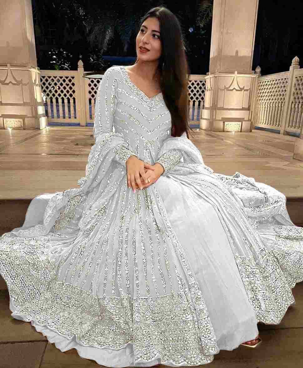 6453 By Fashid Wholesale 01 To 04 Series Kd Beautiful Festive Suits Colorful Stylish Fancy Casual Wear & Ethnic Wear Faux Georgette Dresses At Wholesale Price