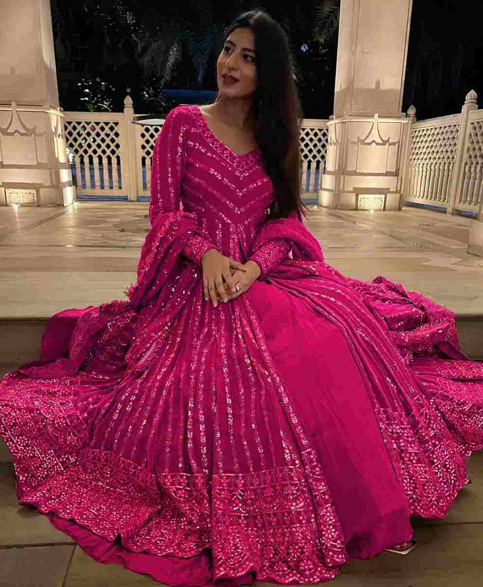 6453 By Fashid Wholesale 01 To 04 Series Kd Beautiful Festive Suits Colorful Stylish Fancy Casual Wear & Ethnic Wear Faux Georgette Dresses At Wholesale Price