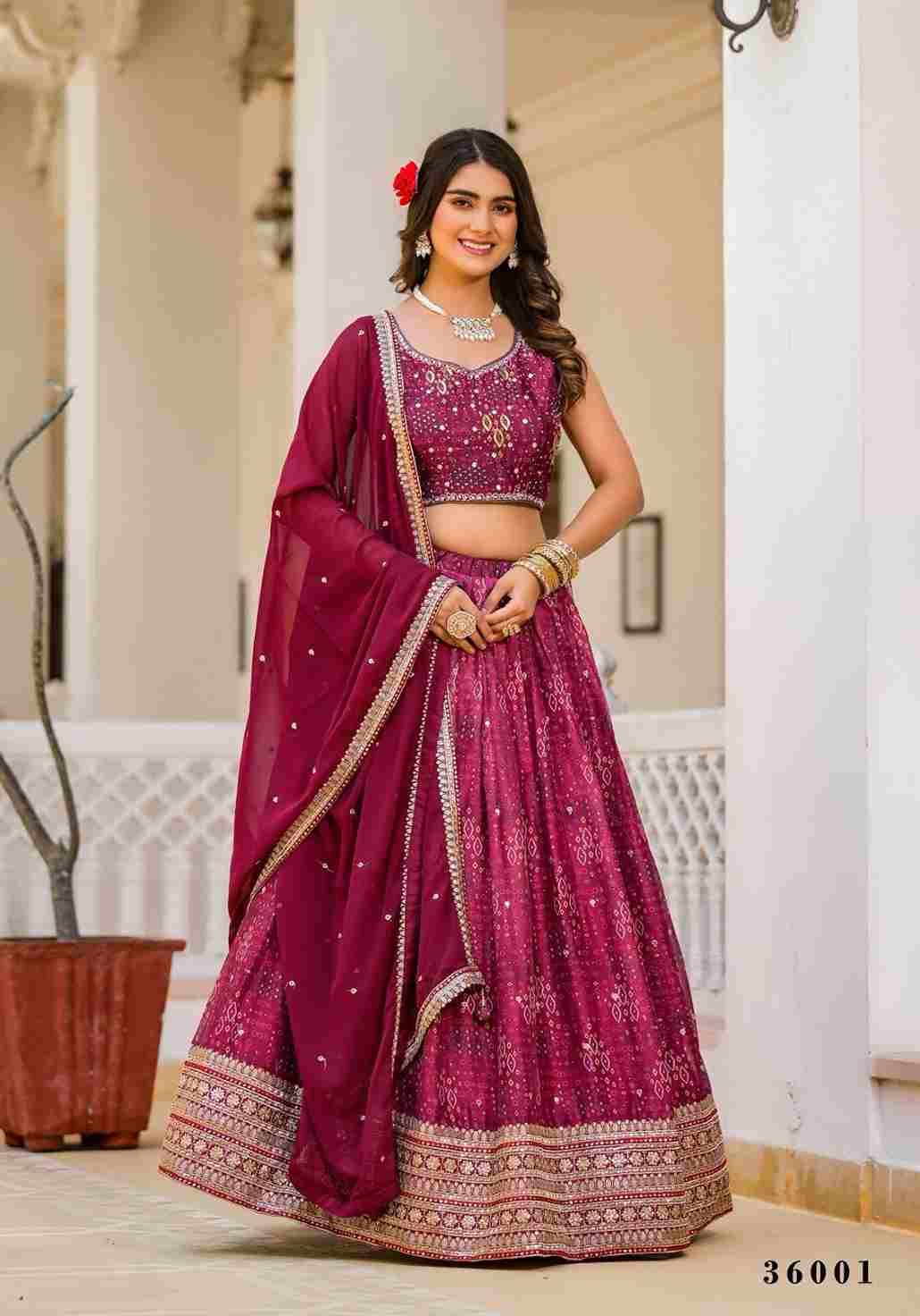 Lehenga 36001 Series By Fashid Wholesale 36001 To 36003 Series Beautiful Colorful Fancy Wedding Collection Occasional Wear & Party Wear Georgette Lehengas At Wholesale Price