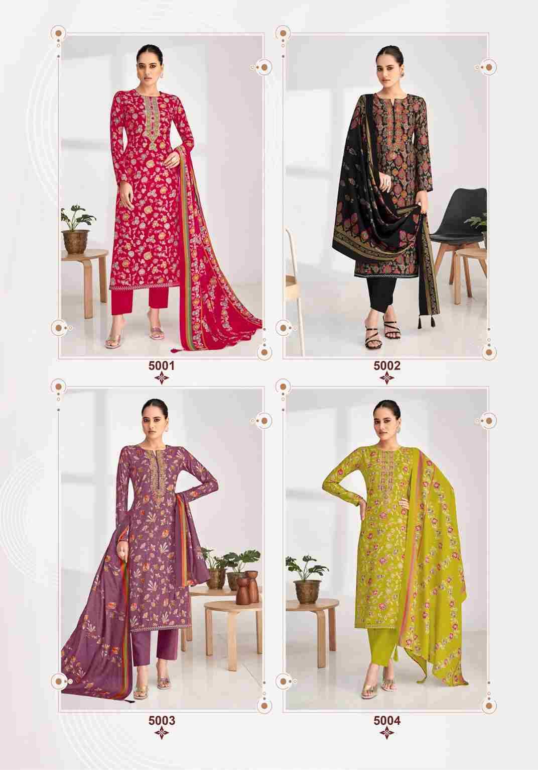 Priyanka Vol-5 By Suryajyoti 5001 To 5006 Series Beautiful Festive Suits Stylish Fancy Colorful Casual Wear & Ethnic Wear Pure Modal Print Dresses At Wholesale Price