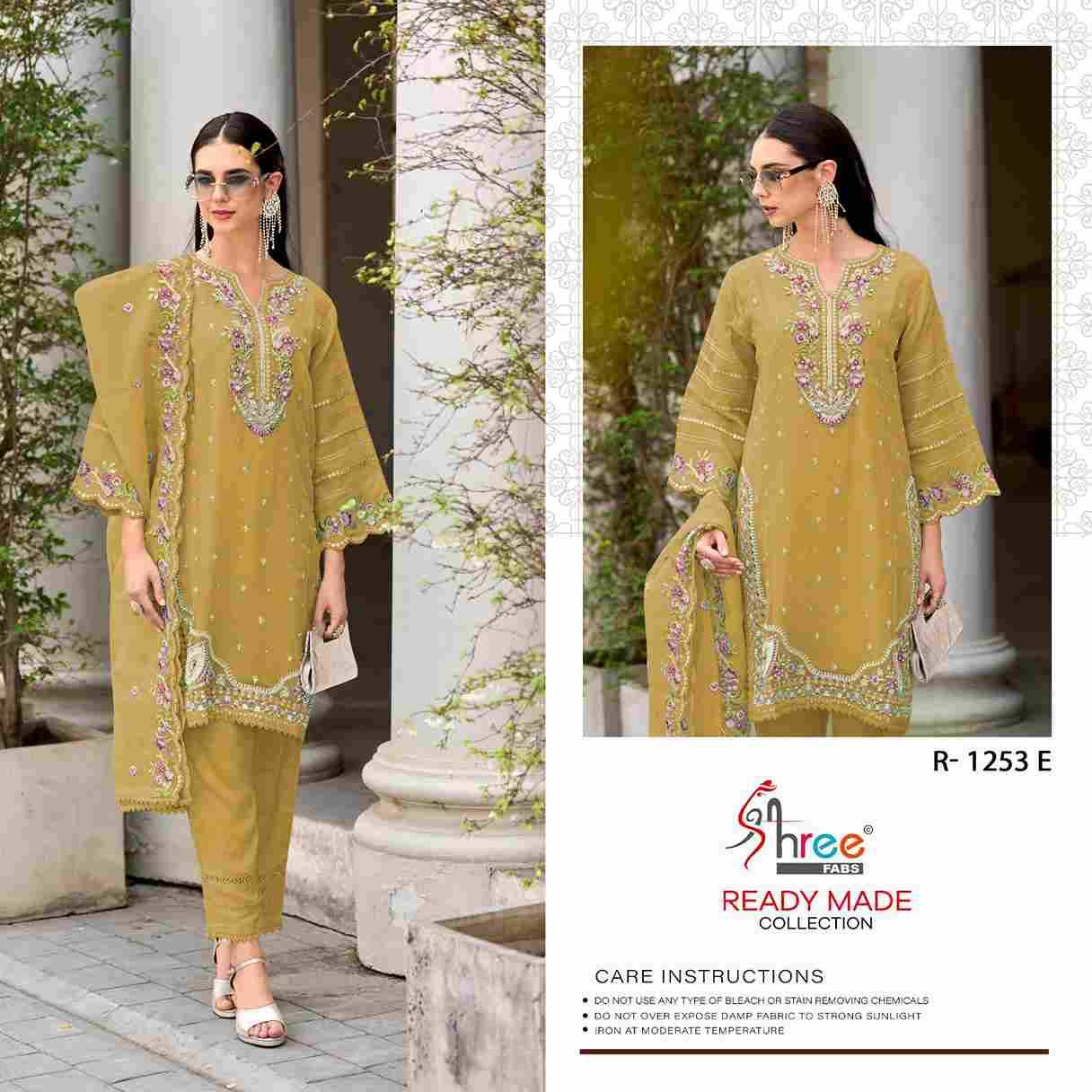 Shree Fabs Hit Design R-1253 Colours Vol-2 By Shree Fabs R-1253-E To R-1253-H Series Beautiful Pakistani Suits Stylish Fancy Colorful Party Wear & Occasional Wear Organza Embroidered Dresses At Wholesale Price