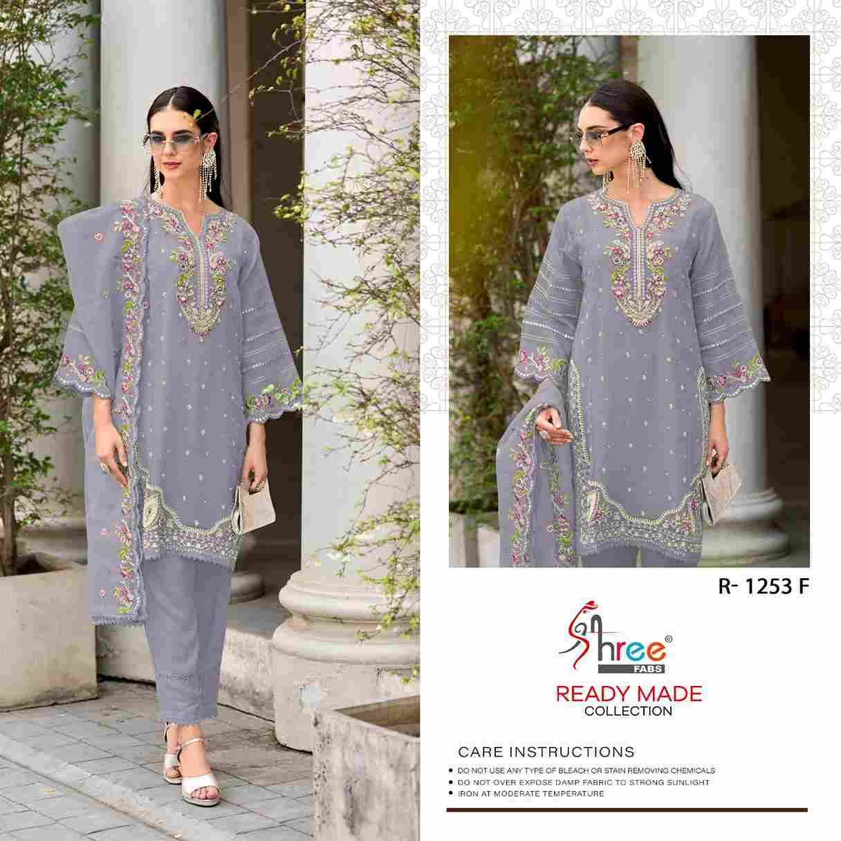 Shree Fabs Hit Design R-1253 Colours Vol-2 By Shree Fabs R-1253-E To R-1253-H Series Beautiful Pakistani Suits Stylish Fancy Colorful Party Wear & Occasional Wear Organza Embroidered Dresses At Wholesale Price