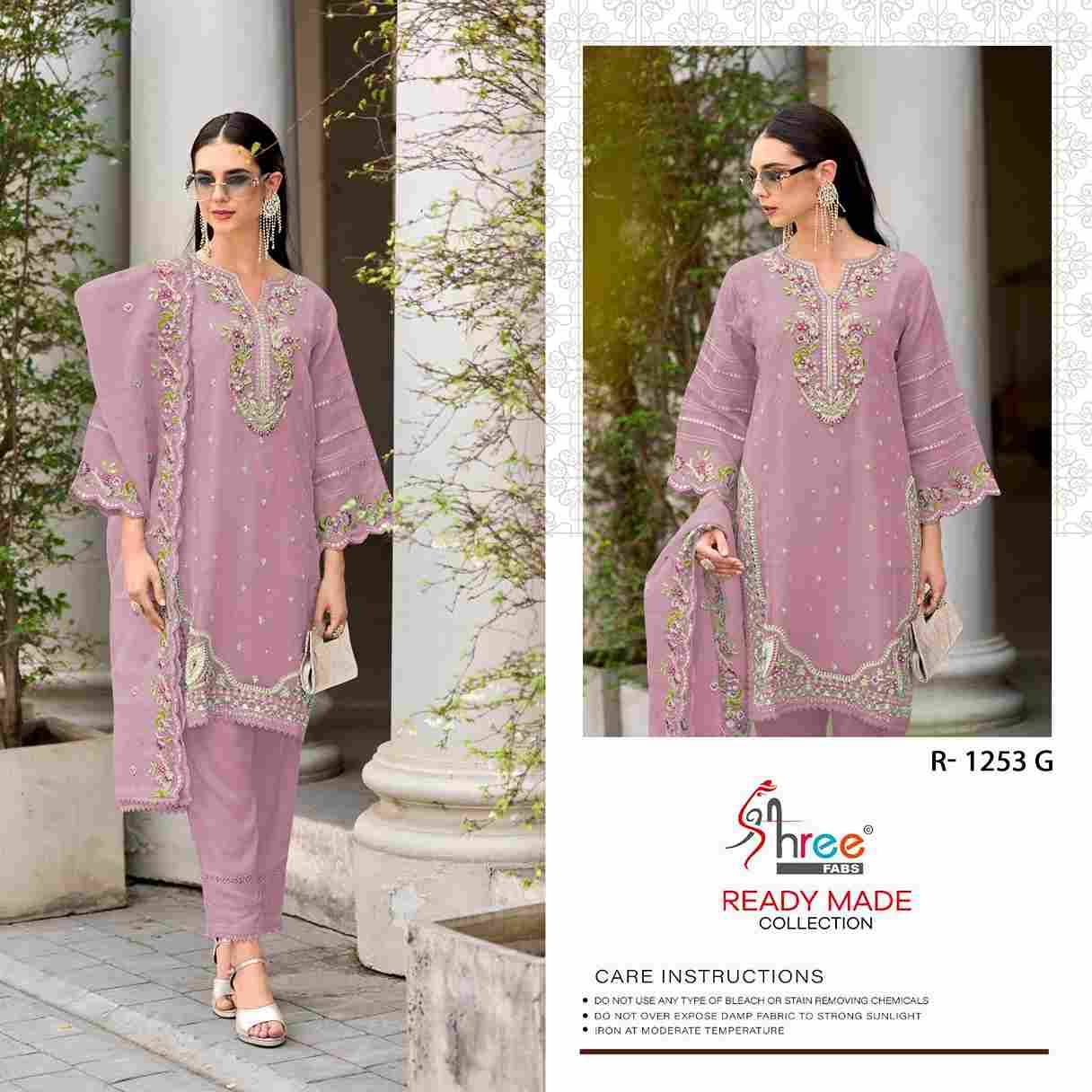 Shree Fabs Hit Design R-1253 Colours Vol-2 By Shree Fabs R-1253-E To R-1253-H Series Beautiful Pakistani Suits Stylish Fancy Colorful Party Wear & Occasional Wear Organza Embroidered Dresses At Wholesale Price