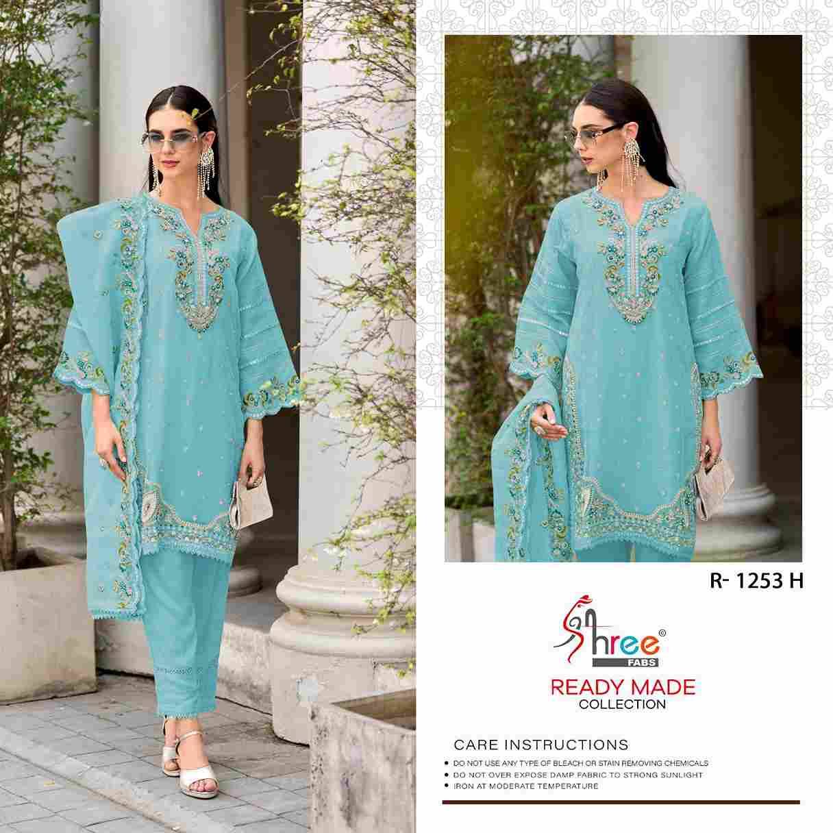 Shree Fabs Hit Design R-1253 Colours Vol-2 By Shree Fabs R-1253-E To R-1253-H Series Beautiful Pakistani Suits Stylish Fancy Colorful Party Wear & Occasional Wear Organza Embroidered Dresses At Wholesale Price