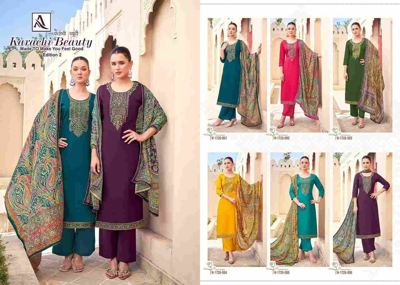 Karachi Beauty Vol-2 By Alok Suit 1726-001 To 1726-006 Series Beautiful Festive Suits Colorful Stylish Fancy Casual Wear & Ethnic Wear Pure Jam Cotton Dresses At Wholesale Price