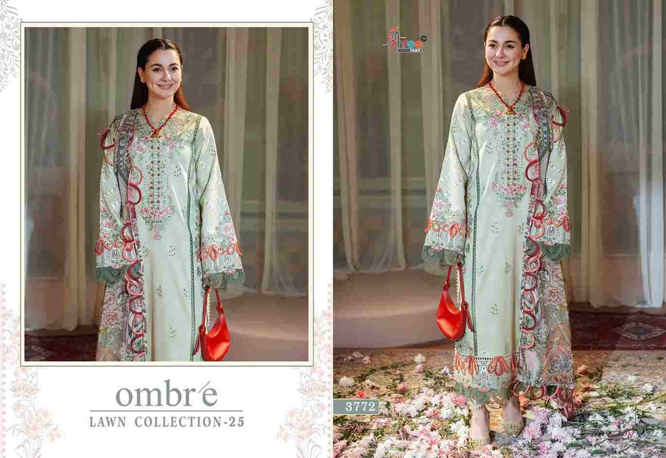 Ombre Lawn Collection-2025 By Shree Fabs 3071 To 3076 Series Pakistani Suits Beautiful Fancy Colorful Stylish Party Wear & Occasional Wear Pure Cotton With Embroidery Dresses At Wholesale Price