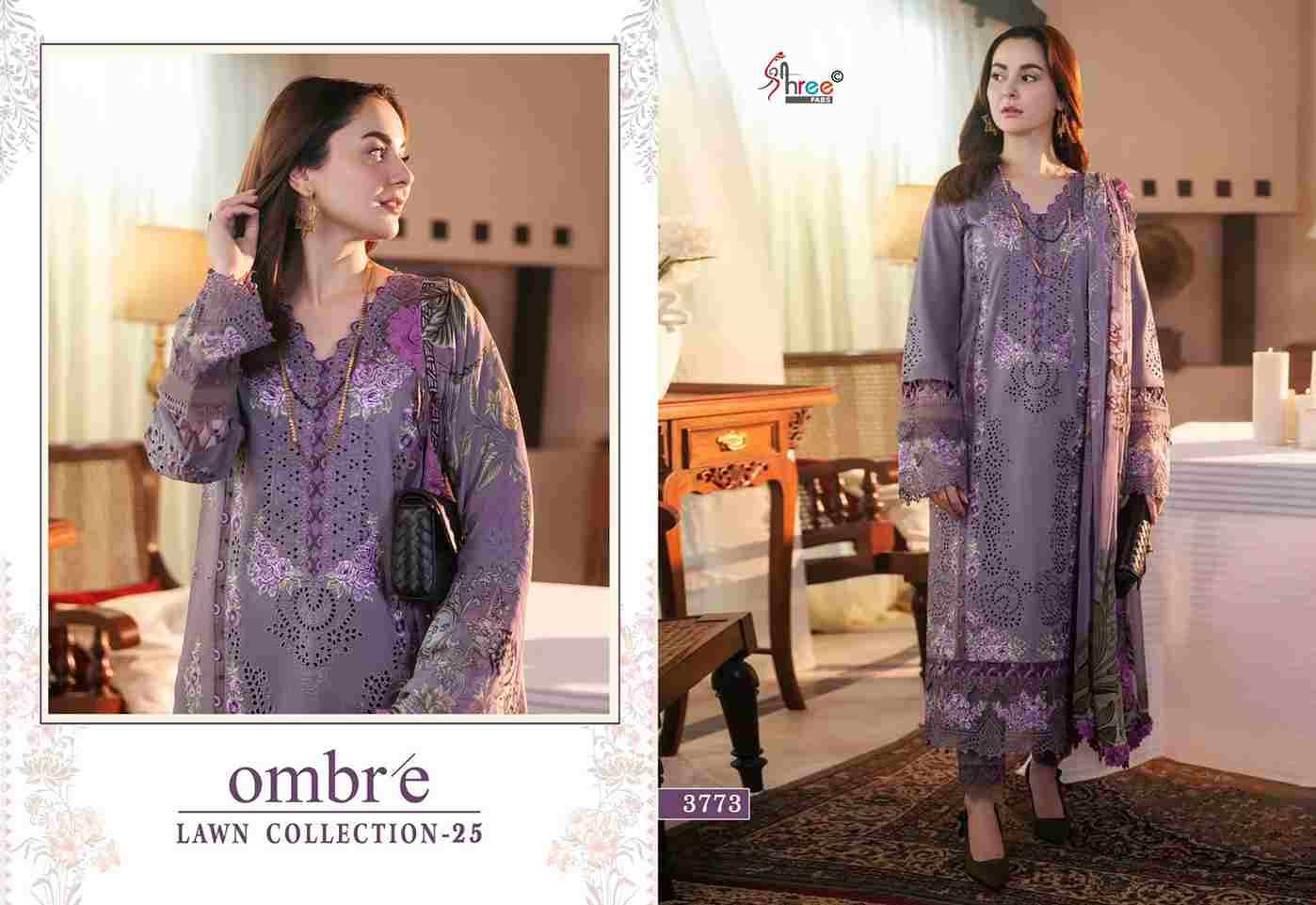 Ombre Lawn Collection-2025 By Shree Fabs 3071 To 3076 Series Pakistani Suits Beautiful Fancy Colorful Stylish Party Wear & Occasional Wear Pure Cotton With Embroidery Dresses At Wholesale Price