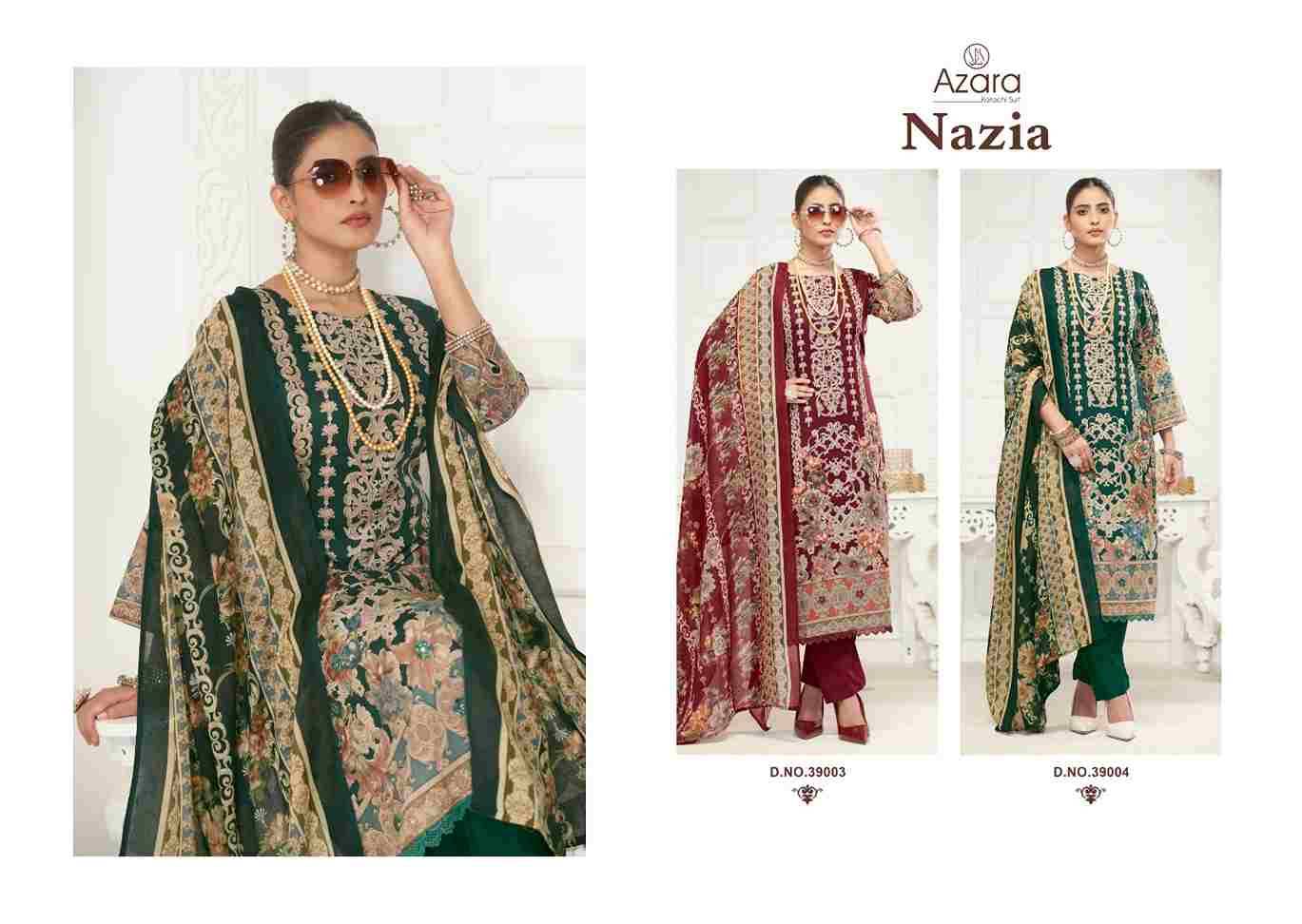 Nazia By Azara 39001 To 39002 Series Beautiful Festive Suits Stylish Fancy Colorful Casual Wear & Ethnic Wear Pure Cambric Cotton Dresses At Wholesale Price