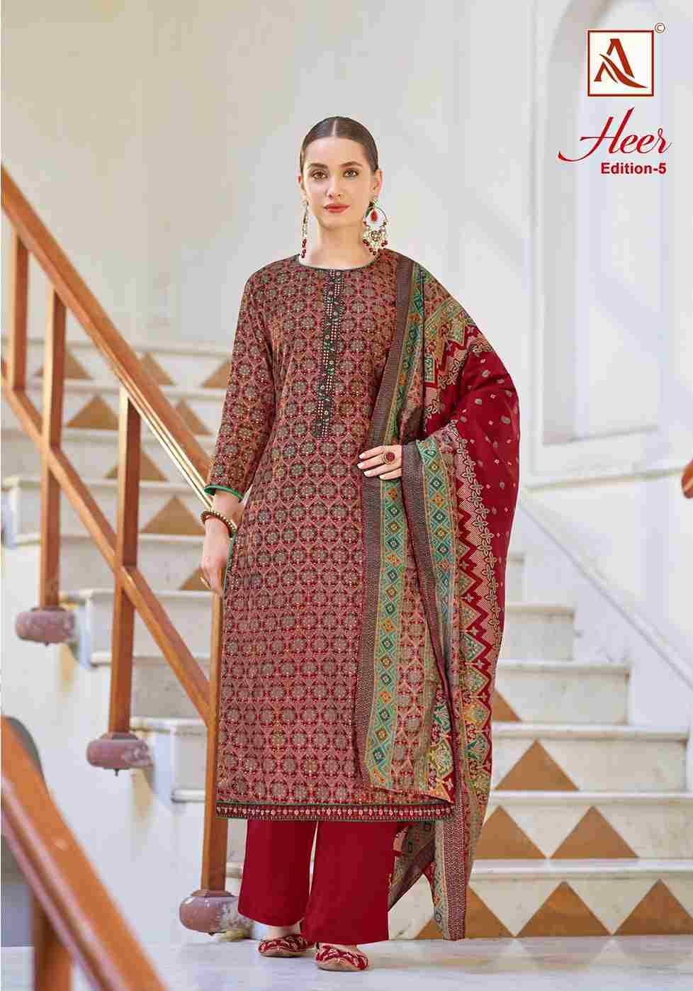 Heer Vol-5 By Alok Suit 1663-001 To 1663-006 Series Beautiful Festive Suits Colorful Stylish Fancy Casual Wear & Ethnic Wear Pure Modal Dresses At Wholesale Price