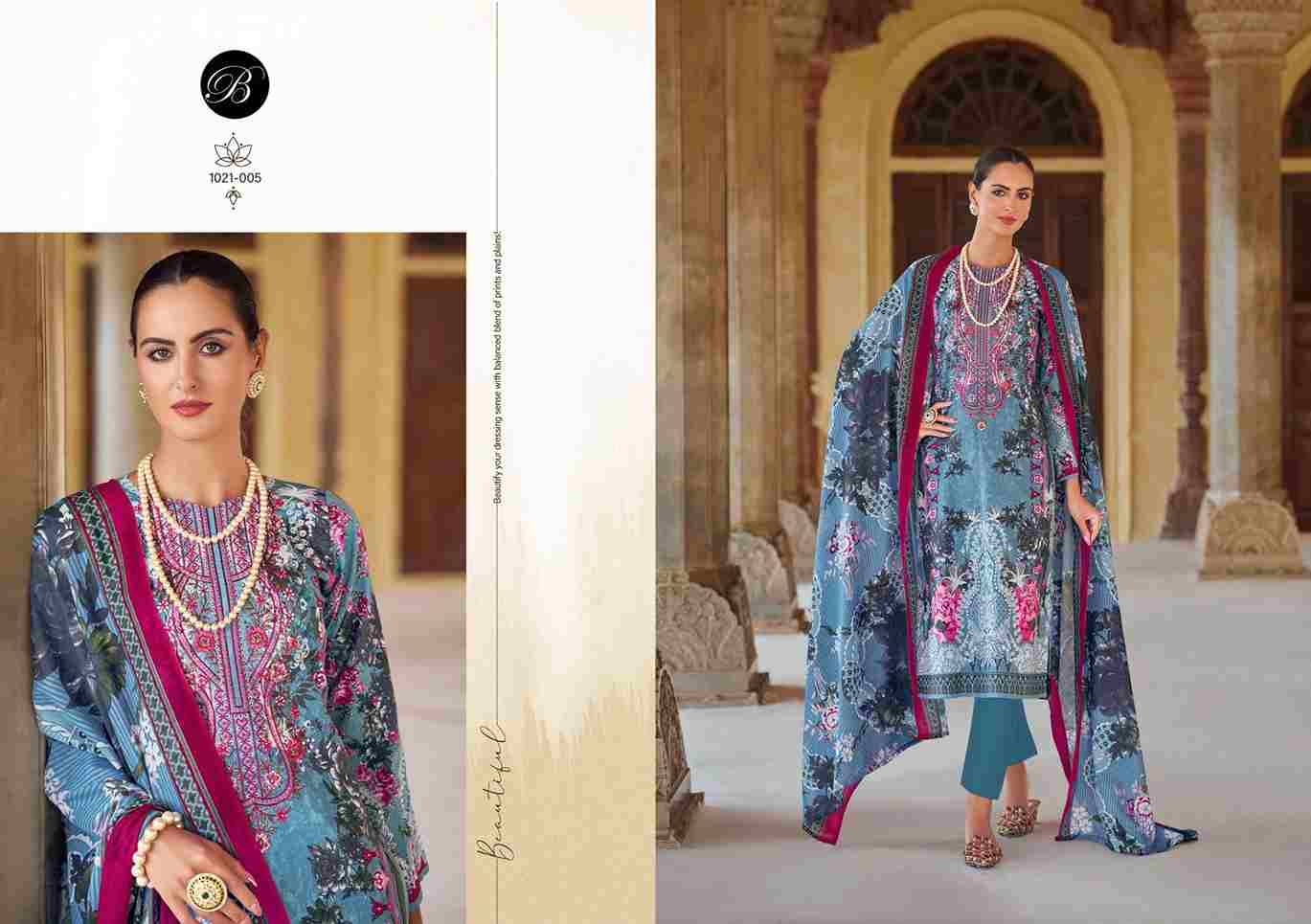 Naira Vol-89 By Belliza 1021-001 To 1021-008 Series Beautiful Festive Suits Stylish Fancy Colorful Casual Wear & Ethnic Wear Pure Cotton Print Dresses At Wholesale Price