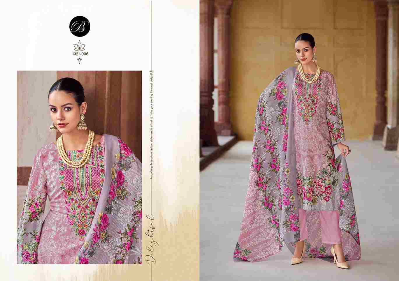 Naira Vol-89 By Belliza 1021-001 To 1021-008 Series Beautiful Festive Suits Stylish Fancy Colorful Casual Wear & Ethnic Wear Pure Cotton Print Dresses At Wholesale Price