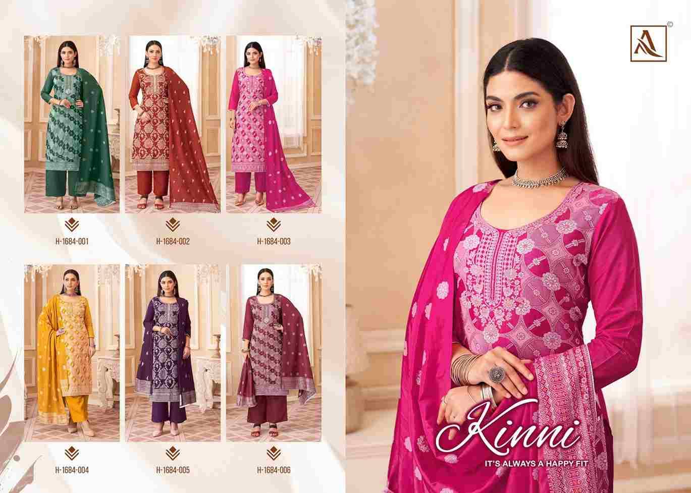 Kinni By Alok Suit 1684-001 To 1684-006 Series Beautiful Festive Suits Colorful Stylish Fancy Casual Wear & Ethnic Wear Pure Muslin Jacquard Dresses At Wholesale Price