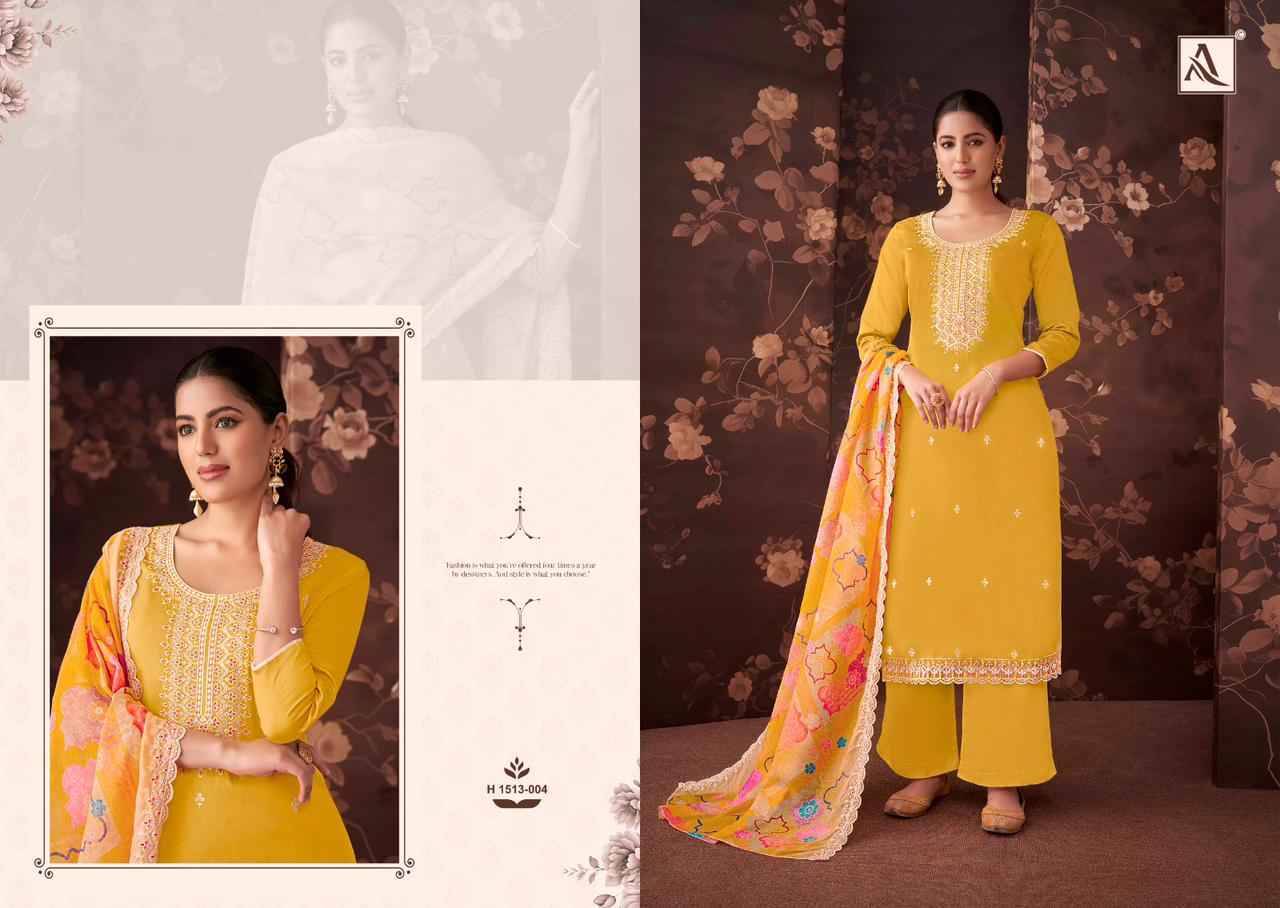 Alvina By Alok Suit 1513-001 To 1513-006 Series Beautiful Festive Suits Colorful Stylish Fancy Casual Wear & Ethnic Wear Pure Jam Cotton Dresses At Wholesale Price