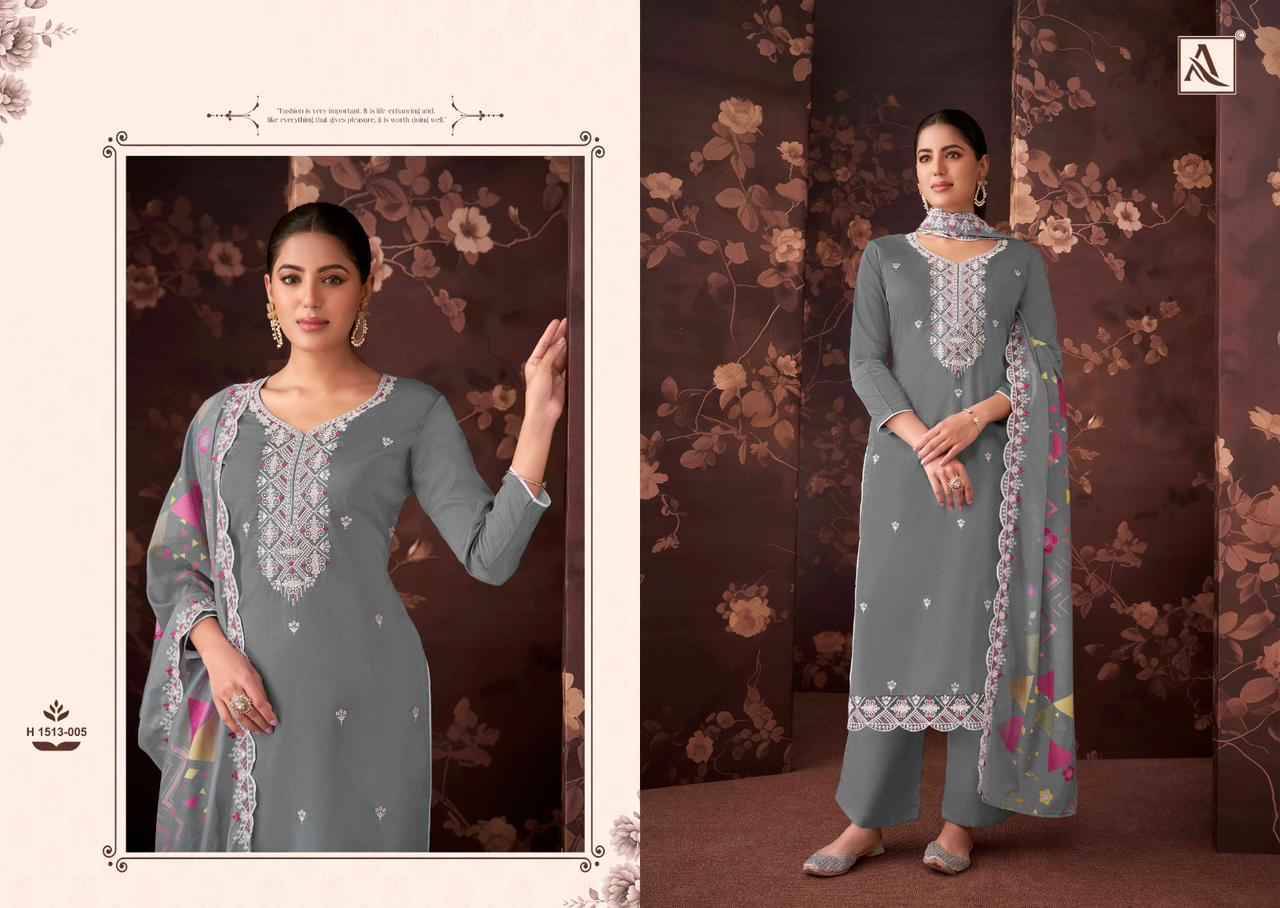 Alvina By Alok Suit 1513-001 To 1513-006 Series Beautiful Festive Suits Colorful Stylish Fancy Casual Wear & Ethnic Wear Pure Jam Cotton Dresses At Wholesale Price