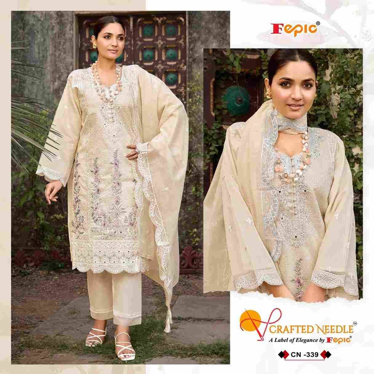 Fepic 339 Colours By Fepic 339-A To 339-C Series Beautiful Pakistani Suits Colorful Stylish Fancy Casual Wear & Ethnic Wear Organza Embroidered Dresses At Wholesale Price