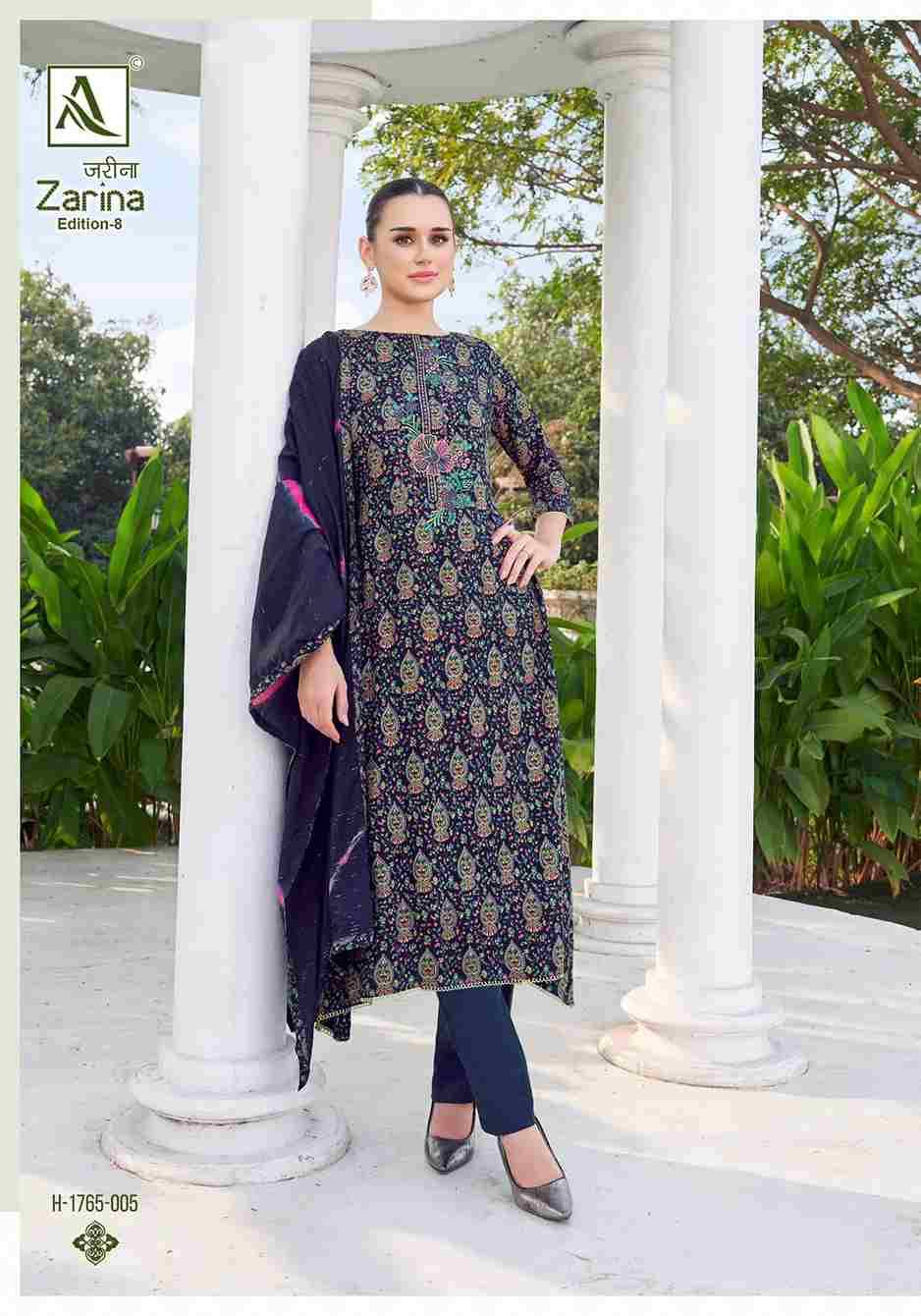 Zarina Vol-8 By Alok Suit 1765-001 To 1765-006 Series Beautiful Festive Suits Colorful Stylish Fancy Casual Wear & Ethnic Wear Pure Viscose Rayon Dresses At Wholesale Price