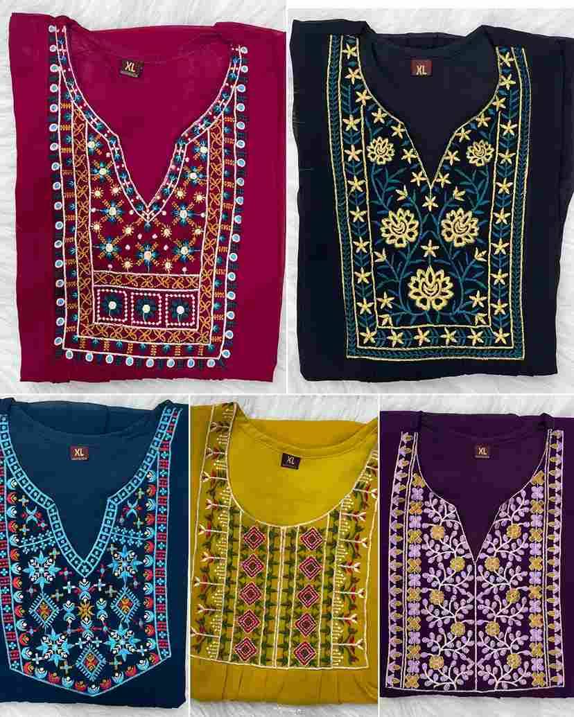 Bubbly By Kaamiri 01 To 05 Series Designer Stylish Fancy Colorful Beautiful Party Wear & Ethnic Wear Collection Heavy Georgette Embroidered Tops At Wholesale Price